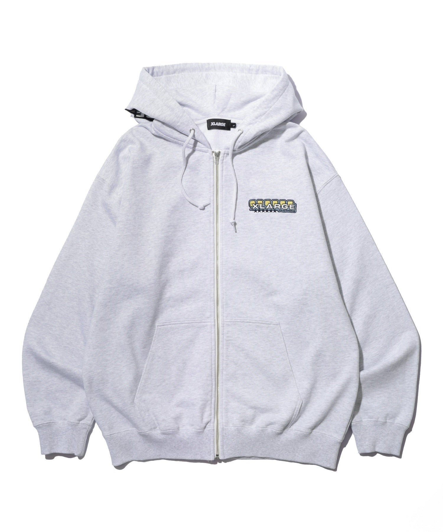 MULTI EMBLEM ZIP UP HOODED SWEATSHIRT