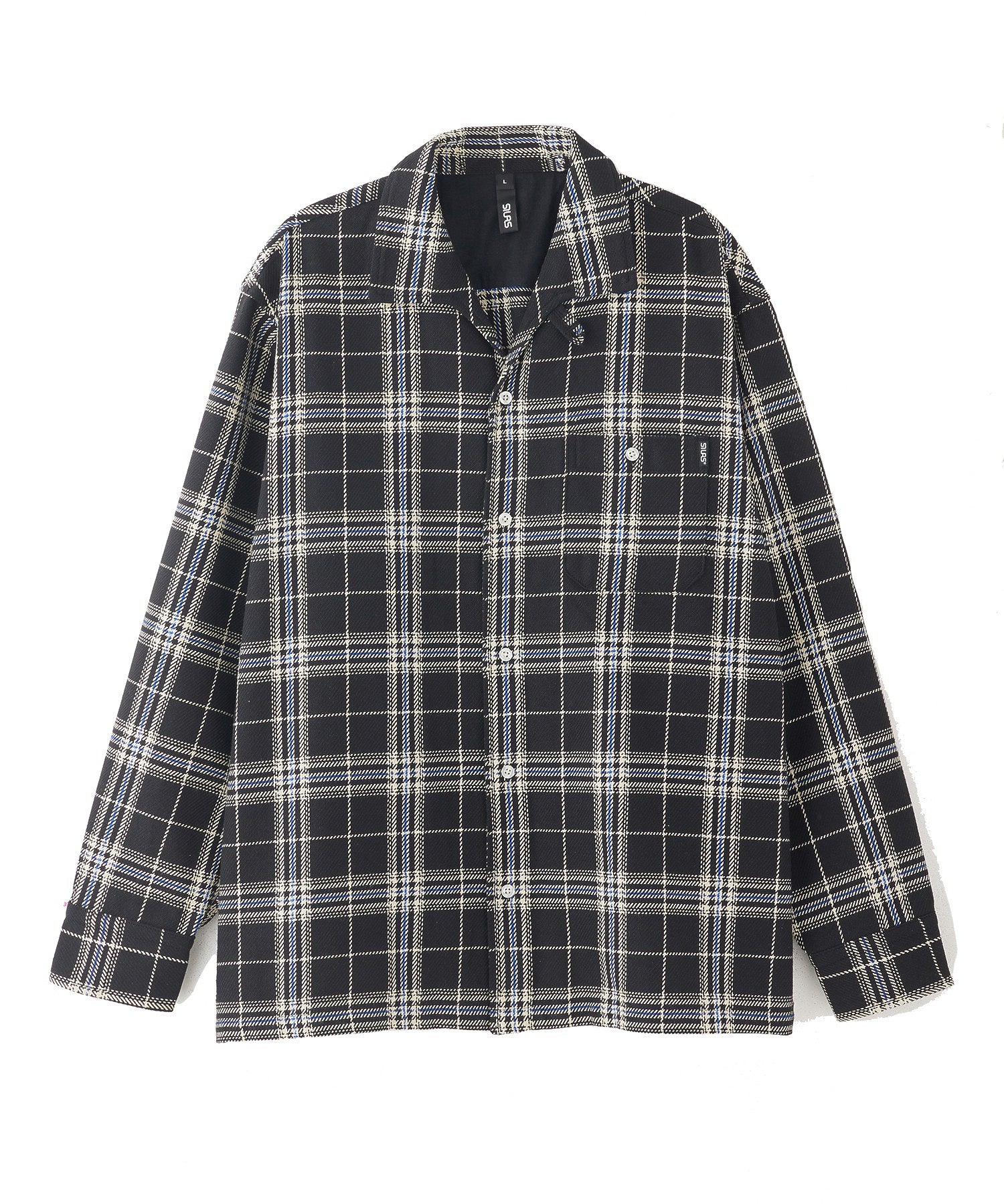 PLAID ITALIAN COLLAR L/S SHIRT