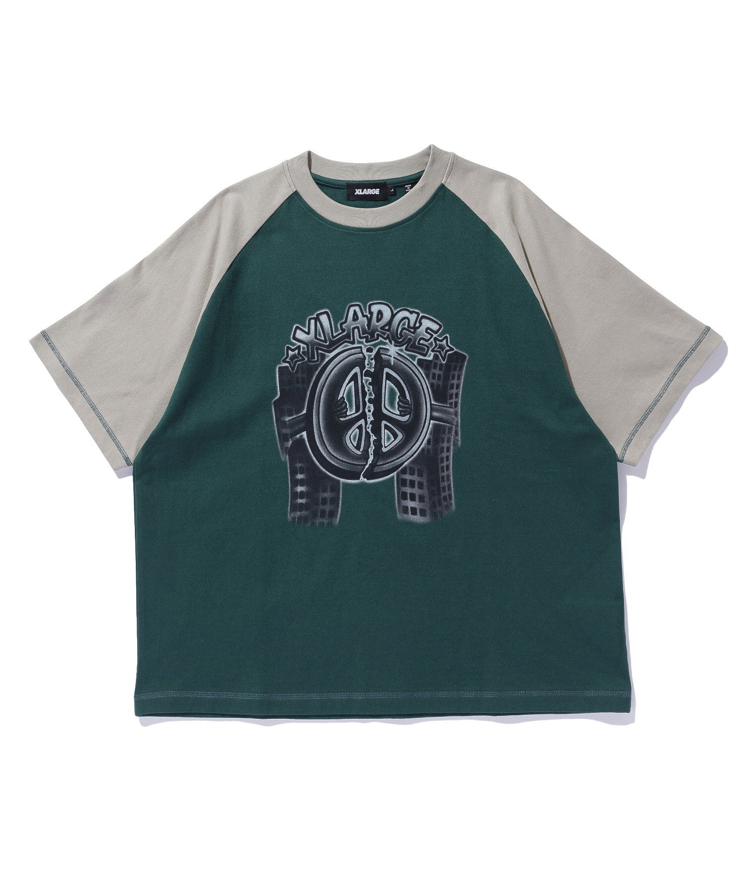 PEACE MAKERS HEAVYWEIGHT RAGLAN S/S TEE