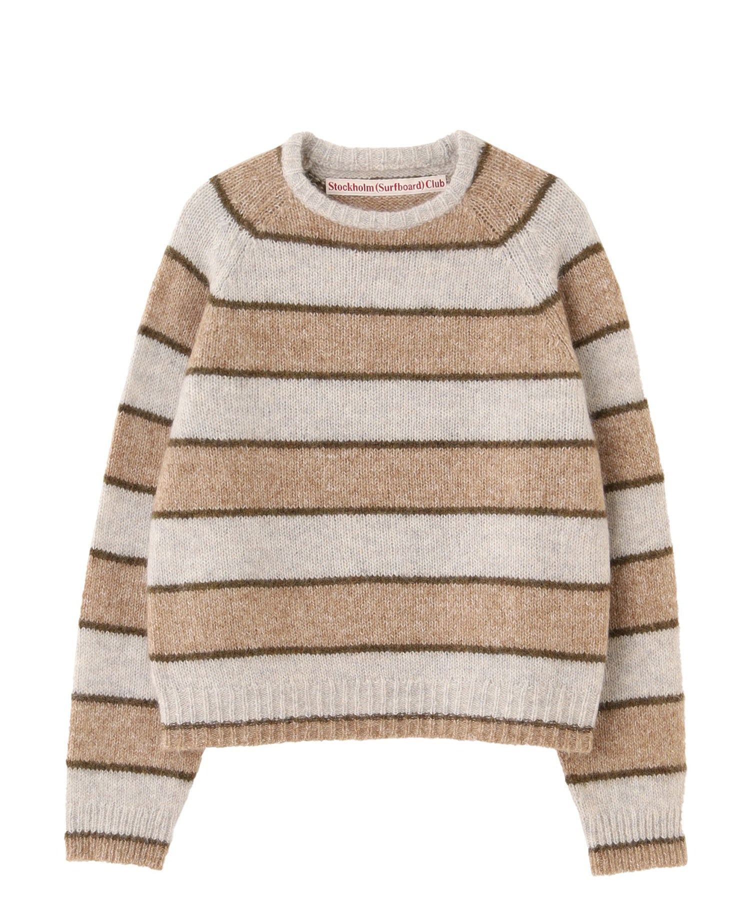 STOCKHOLM SURFBOARD CLUB/ストックホルムサーフボードクラブ/Raglan knit U2000234B74