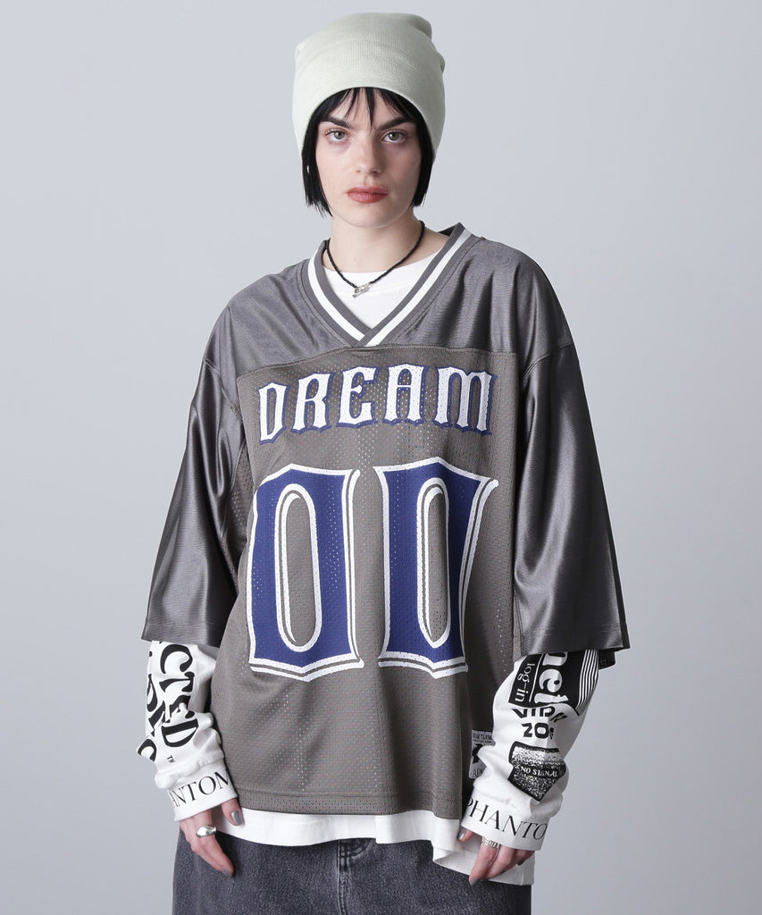 butcher products フットボールシャツ　グレー　サイズ40 美品 OKIRAKU×ROSE BUD/メッシュフットボールT – calif（カリフ）公式サイト