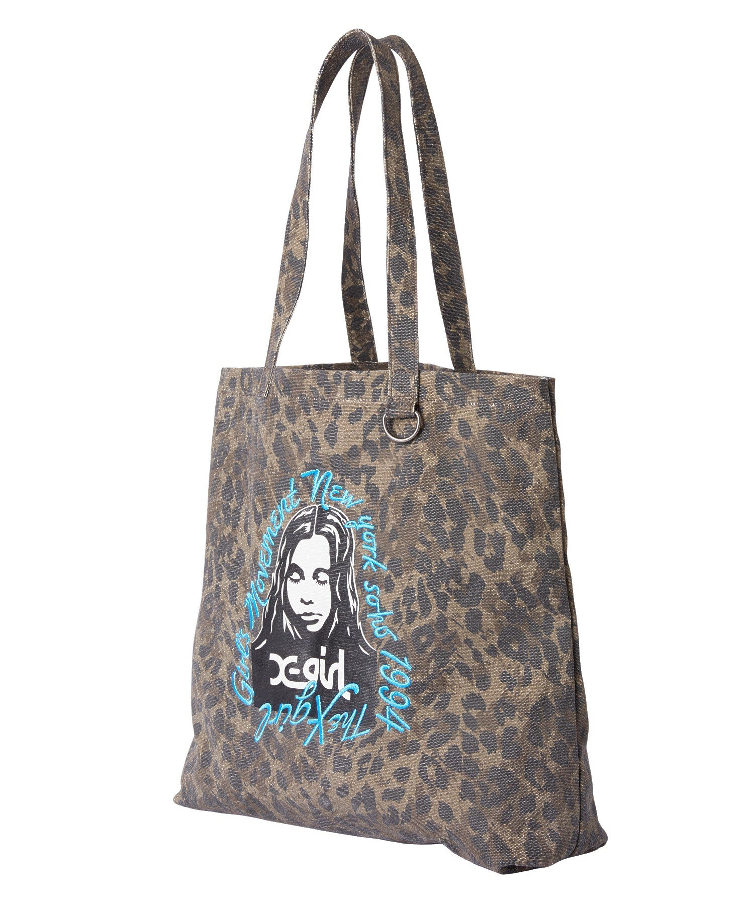 HAND DRAWN LOGO AND FACE TOTE BAG