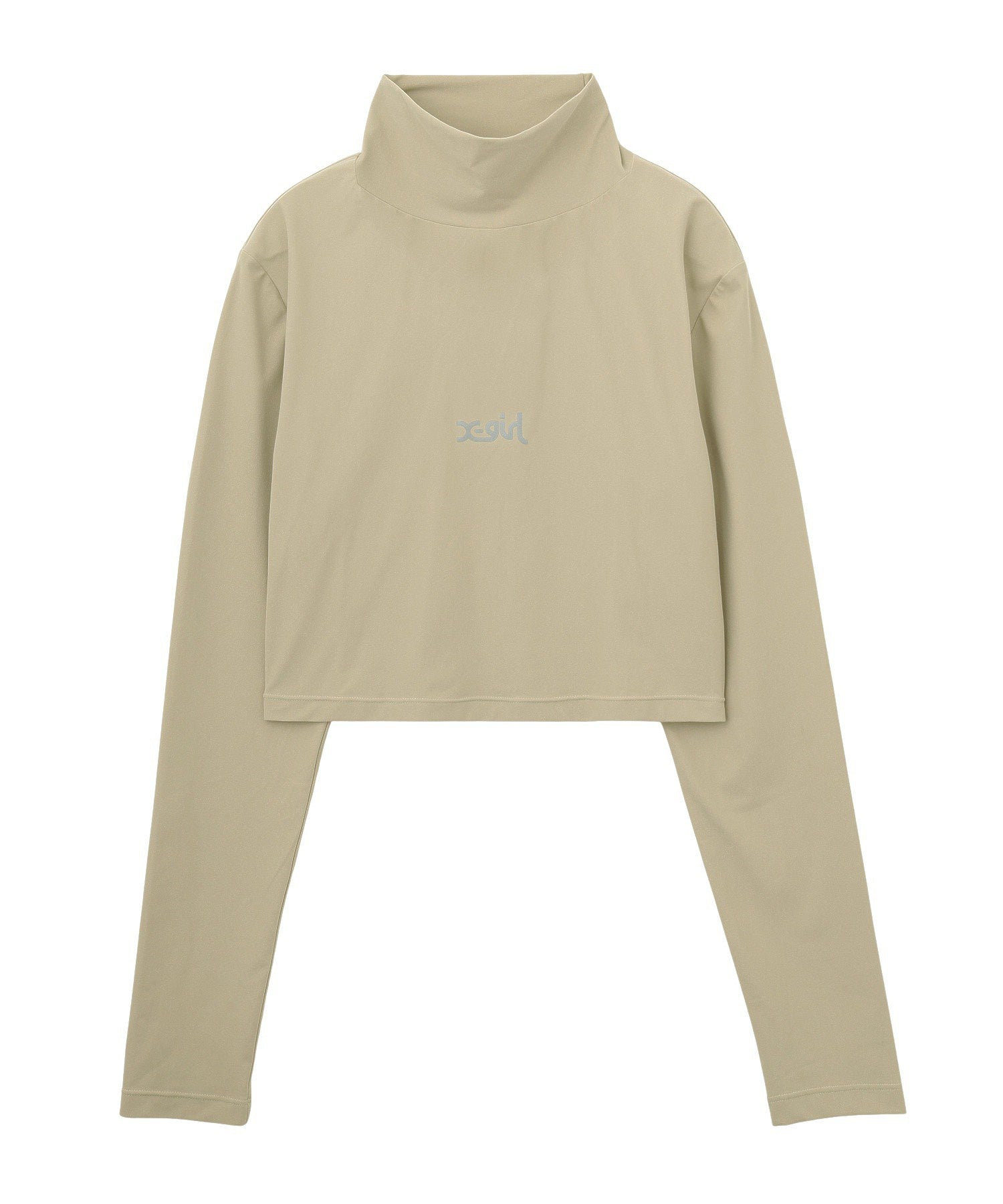 HIGH NECK SHORT LS TOP
