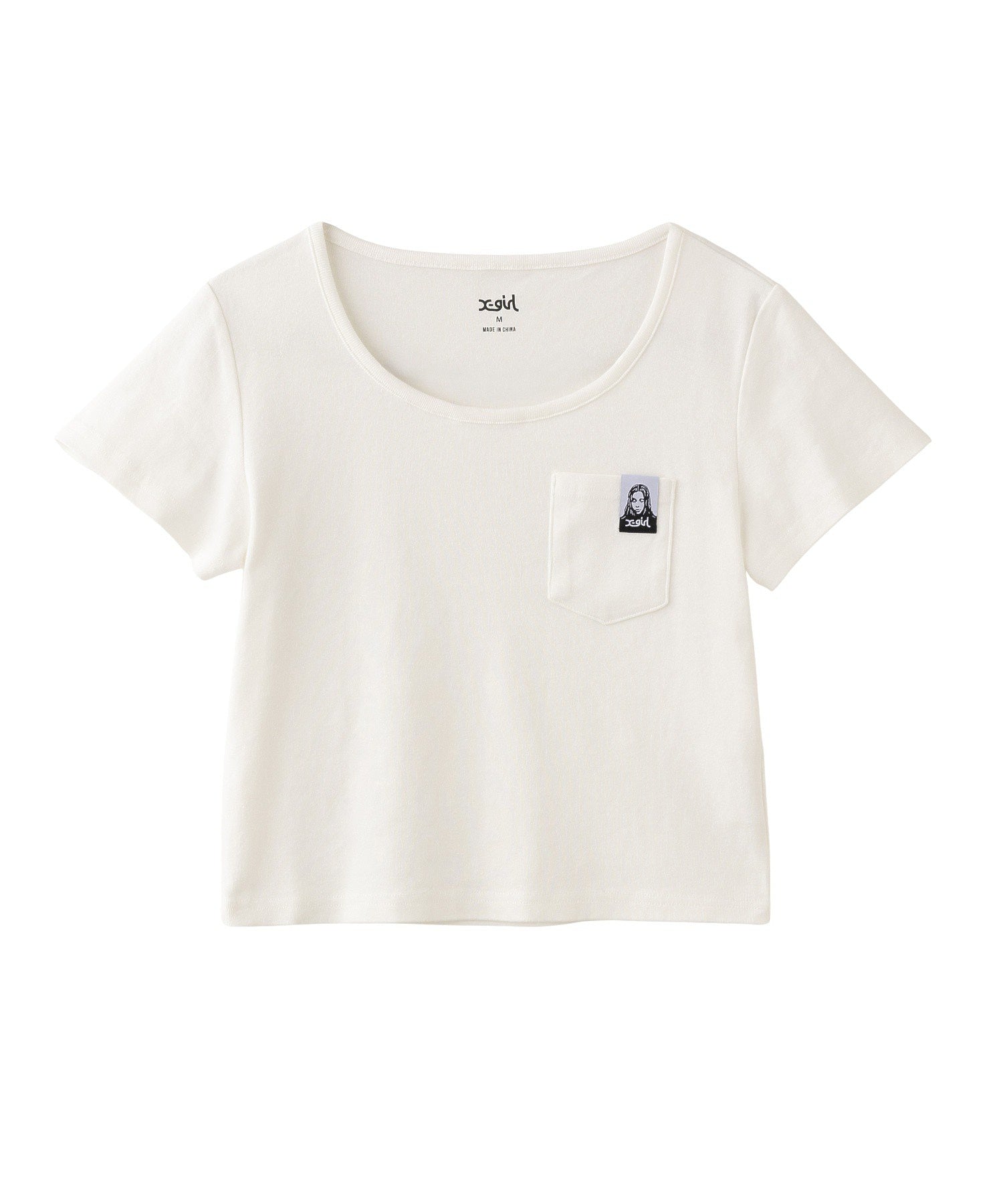 FACE LABEL POCKET BABY TEE