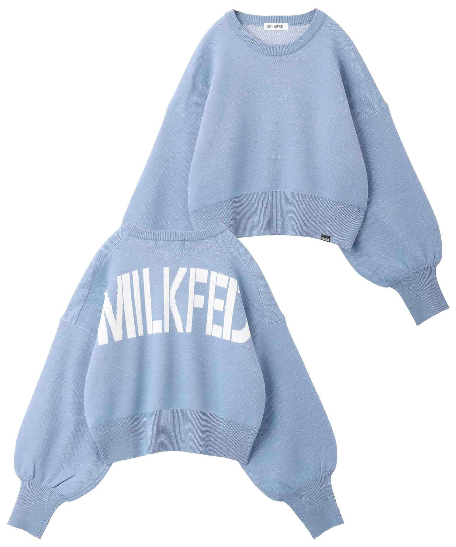 JACQUARD LOGO KNIT TOP MILKFED.