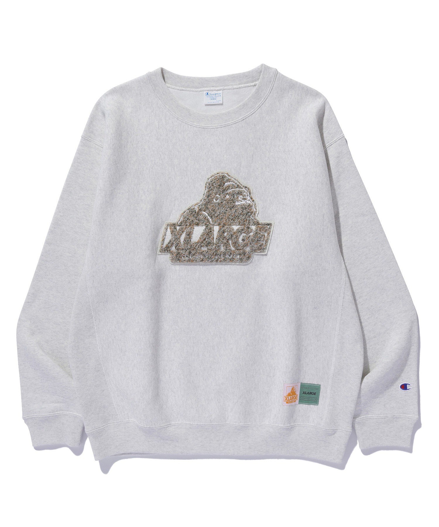 XLARGE×Champion REVERSE WEAVE CREWNECK SWEAT SHIRT