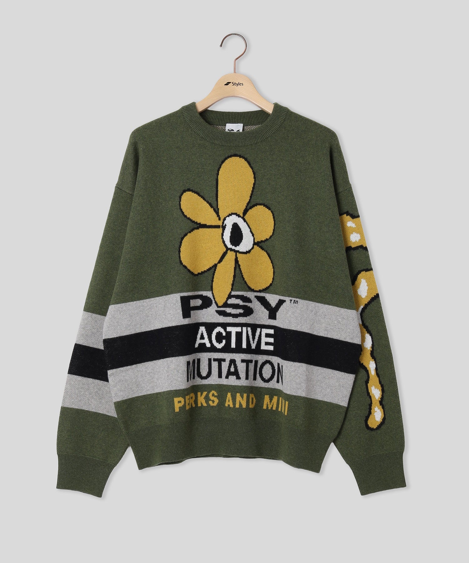 PERKS AND MINI/パークスアンドミニ/WORLD MELT KNIT CREWNECK 8645