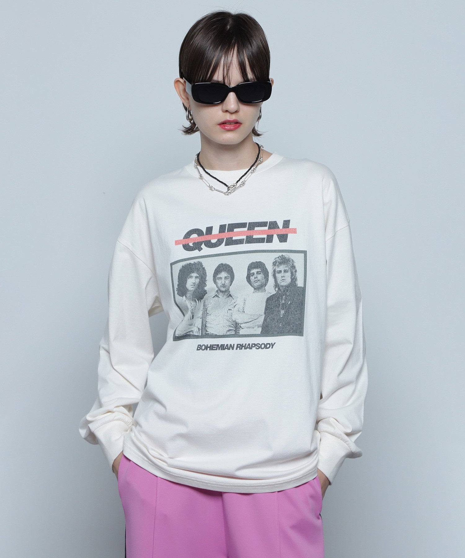 QUEEN フォトプリントロングTシャツ