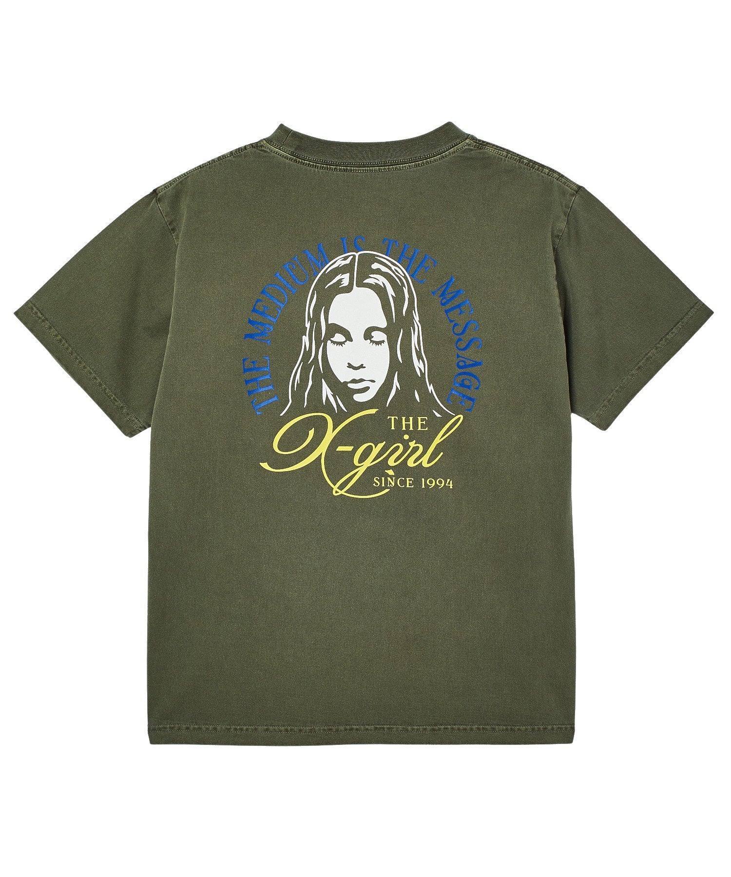 FADED TRI-COLOR FACE S/S TEE