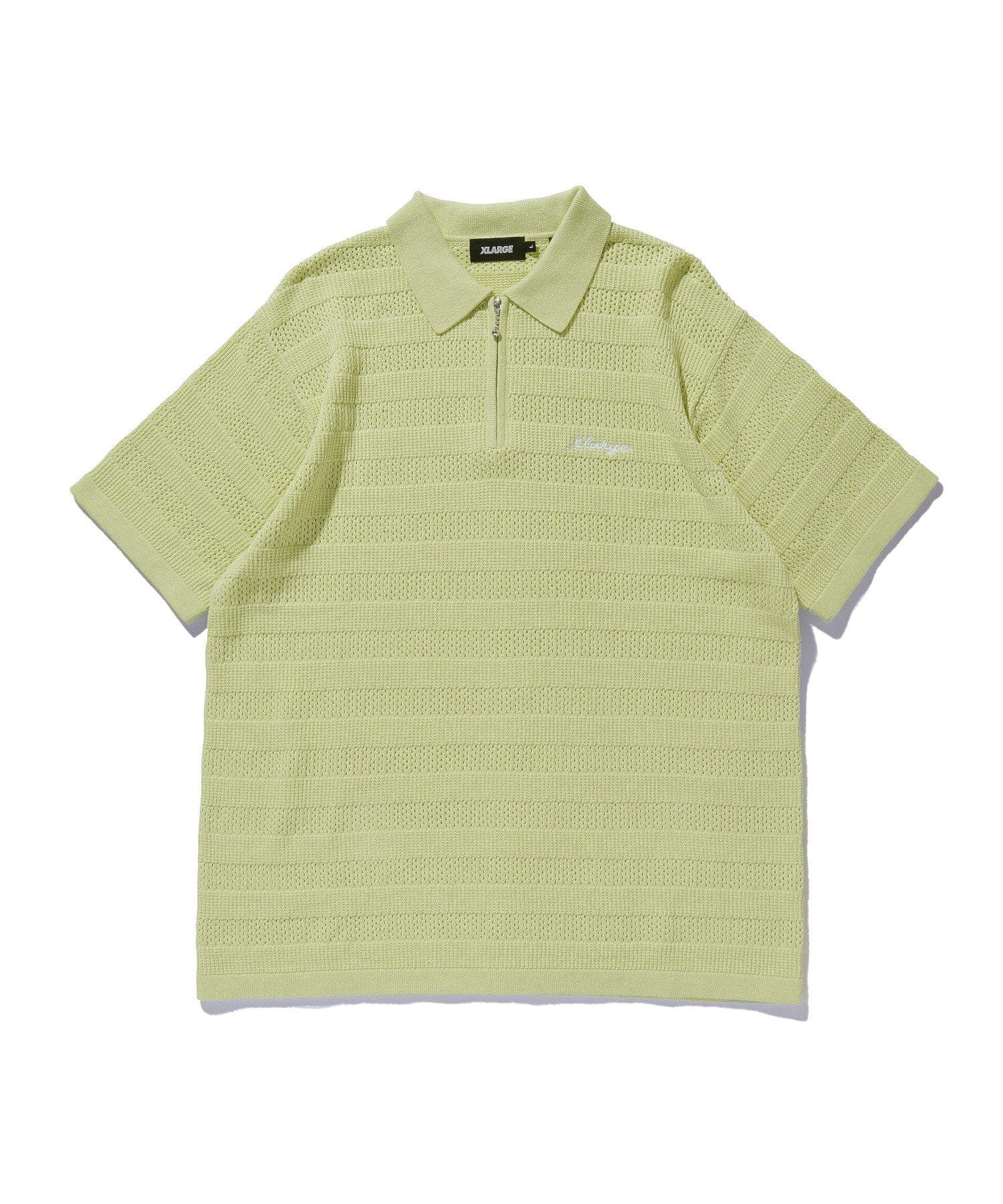 STRIPED KNIT POLO SHIRT