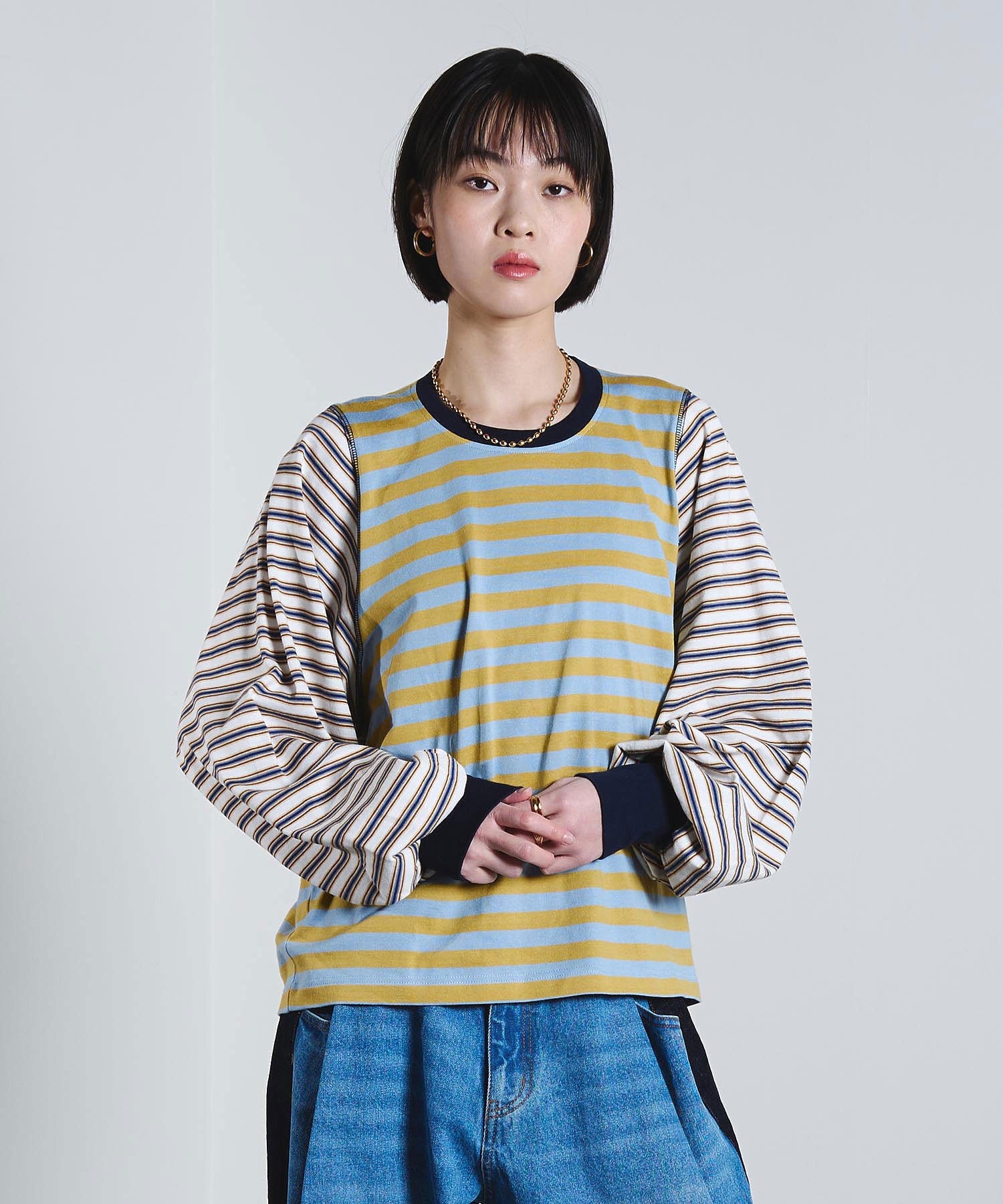 mici/VOLUME LONG SLEEVE TOP