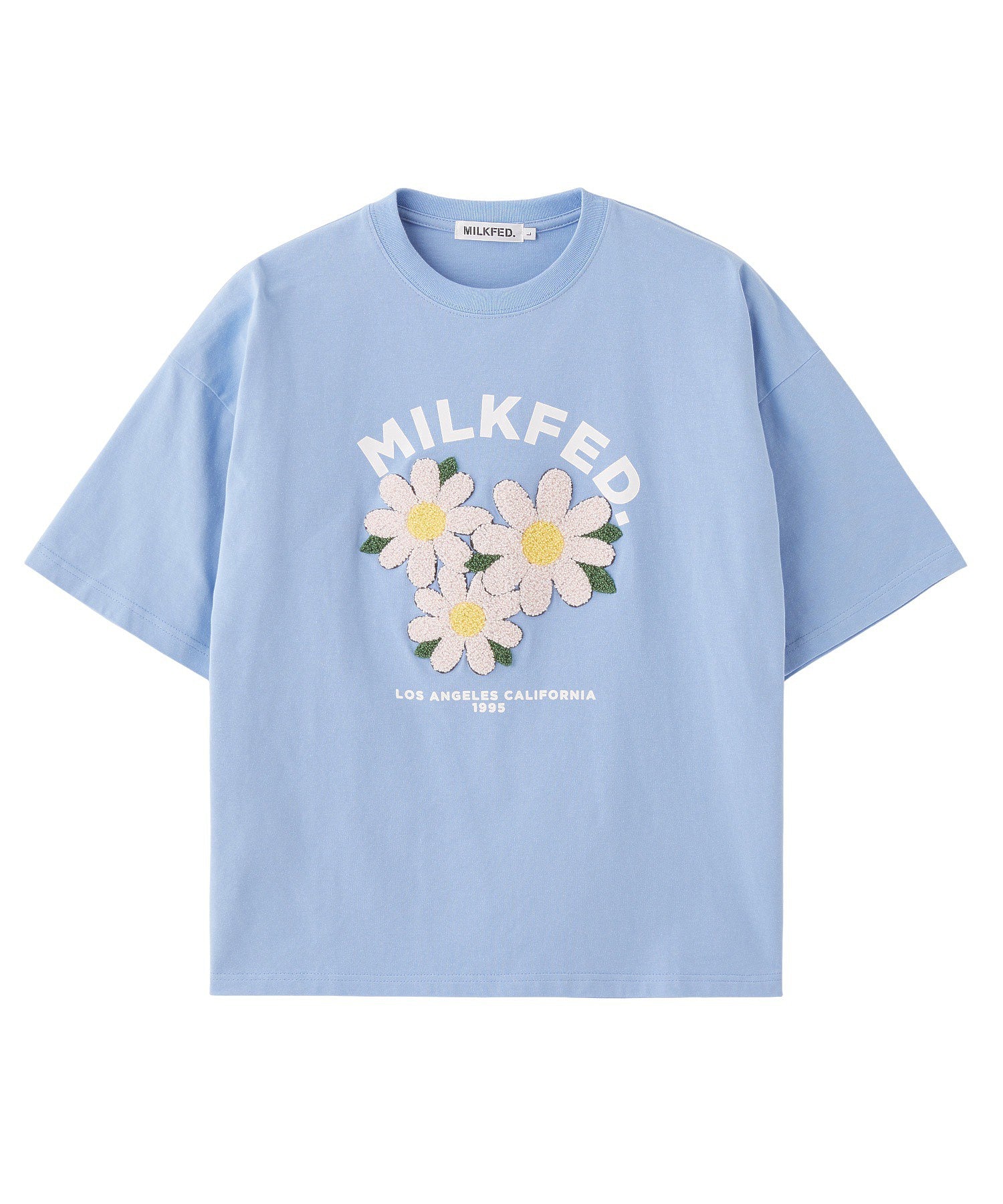 FLOWER SAGARA EMBROIDERY WIDE S/S TEE