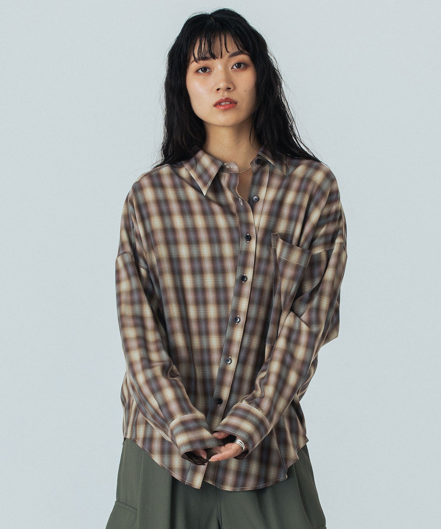 mici/ASYMMETRY SHIRT