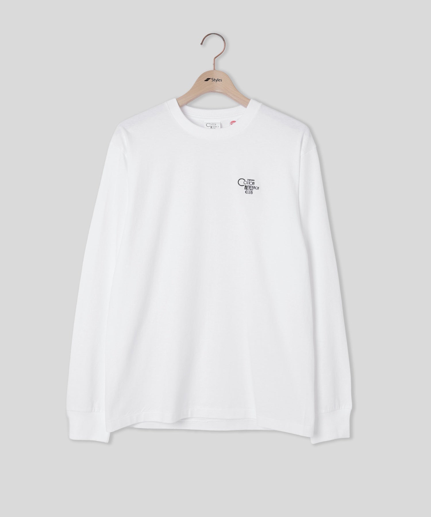 【別注】Styles CRC/コットンリサーチクラブ/EX L/S T-SHIRT JPC-003 WHT