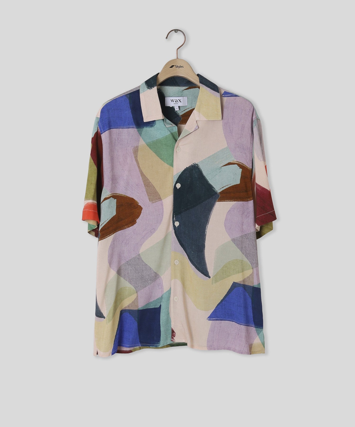 WAX LONDON/ワックスロンドン/DIDCOT SS SHIRT PAINTED SHAPES MLT