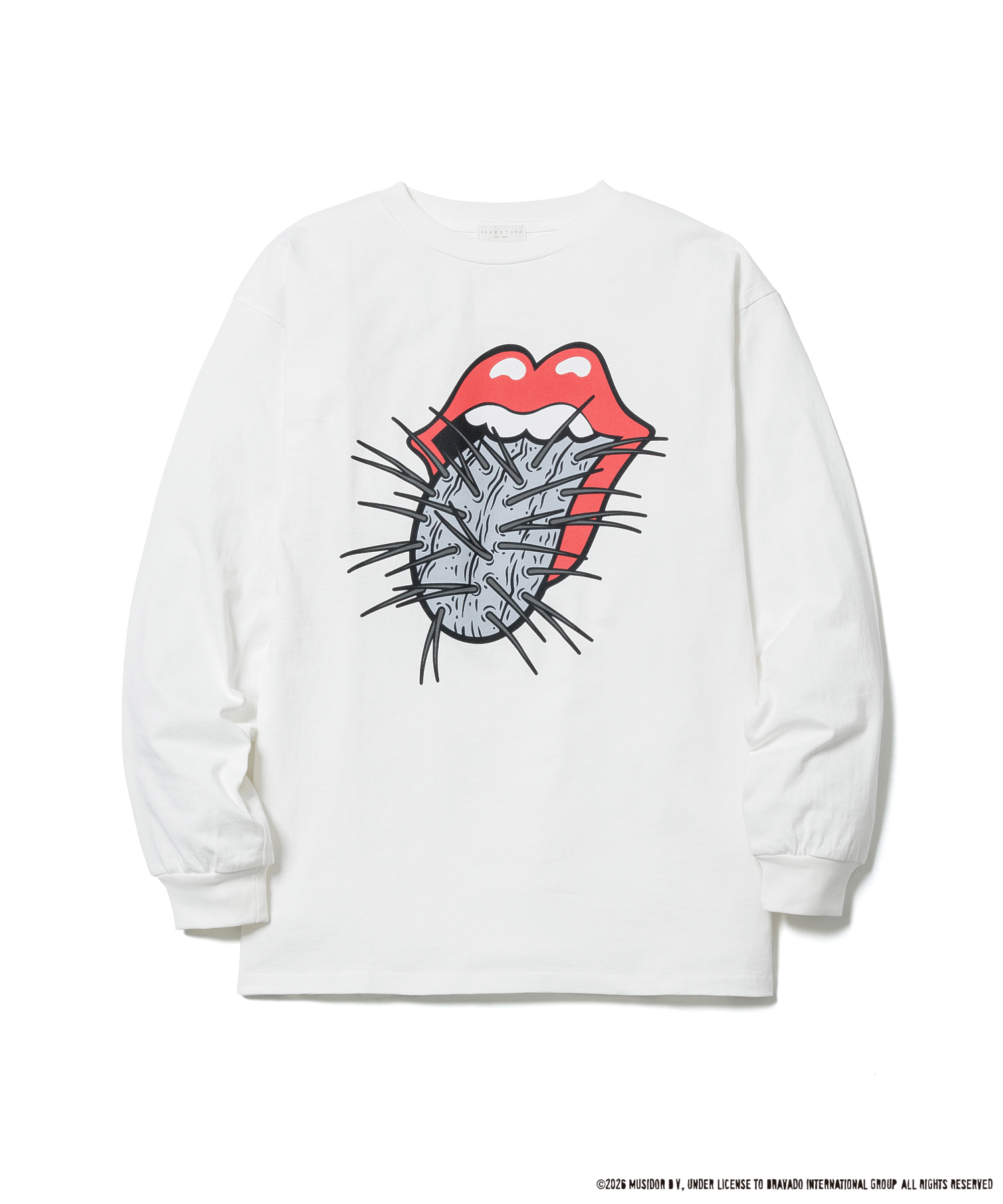 【F-LAGSTUF-F】CACTUS TONGUE L/S T-SHIRT(The Rolling Stones)