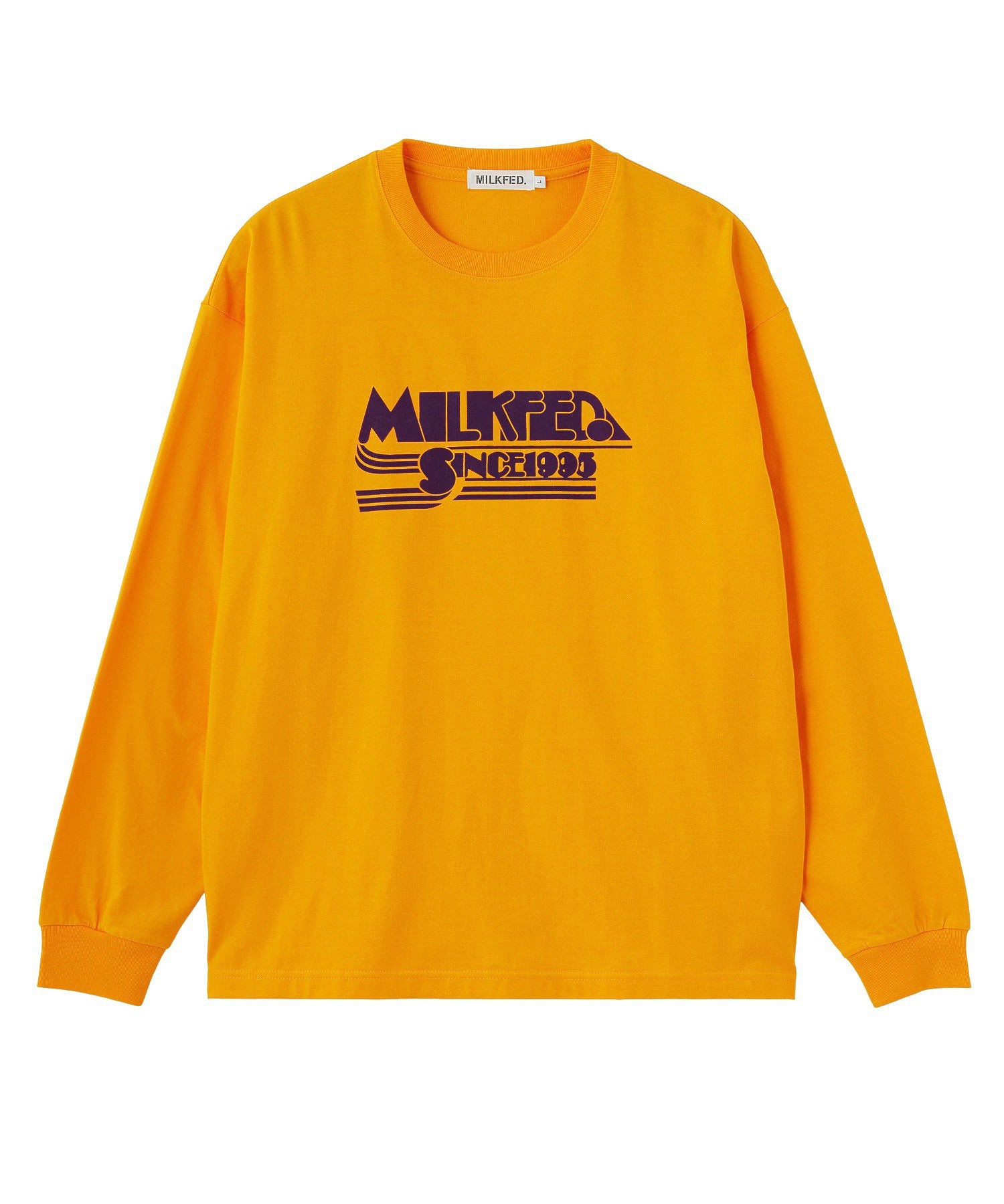 LOGO FLOCK PRINT L/S TEE