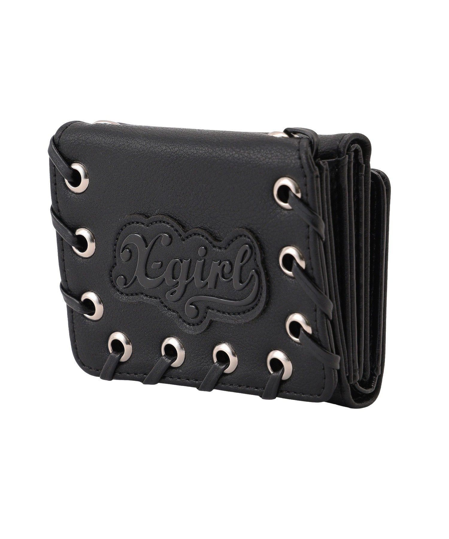 FAUX LEATHER PATCH WALLET