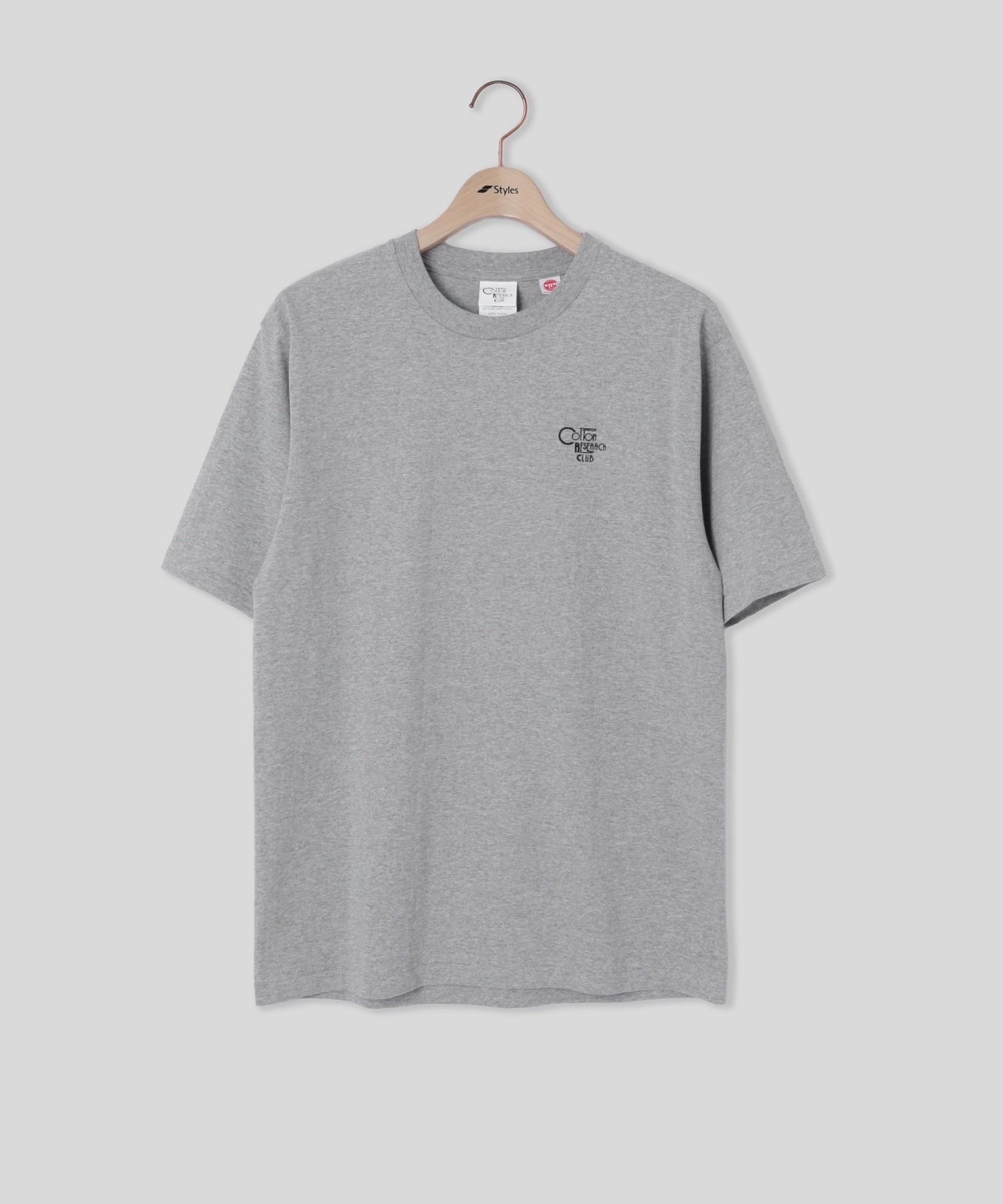 【別注】Styles CRC/コットンリサーチクラブ/EX S/S TUBULAR T-SHIRT JPC-001 GRY