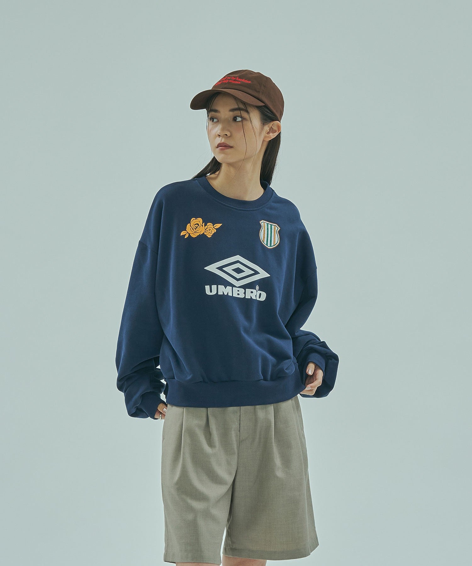 UMBRO×ROSE BUD/DOUBLE DIAMOND SWEATSHIRT
