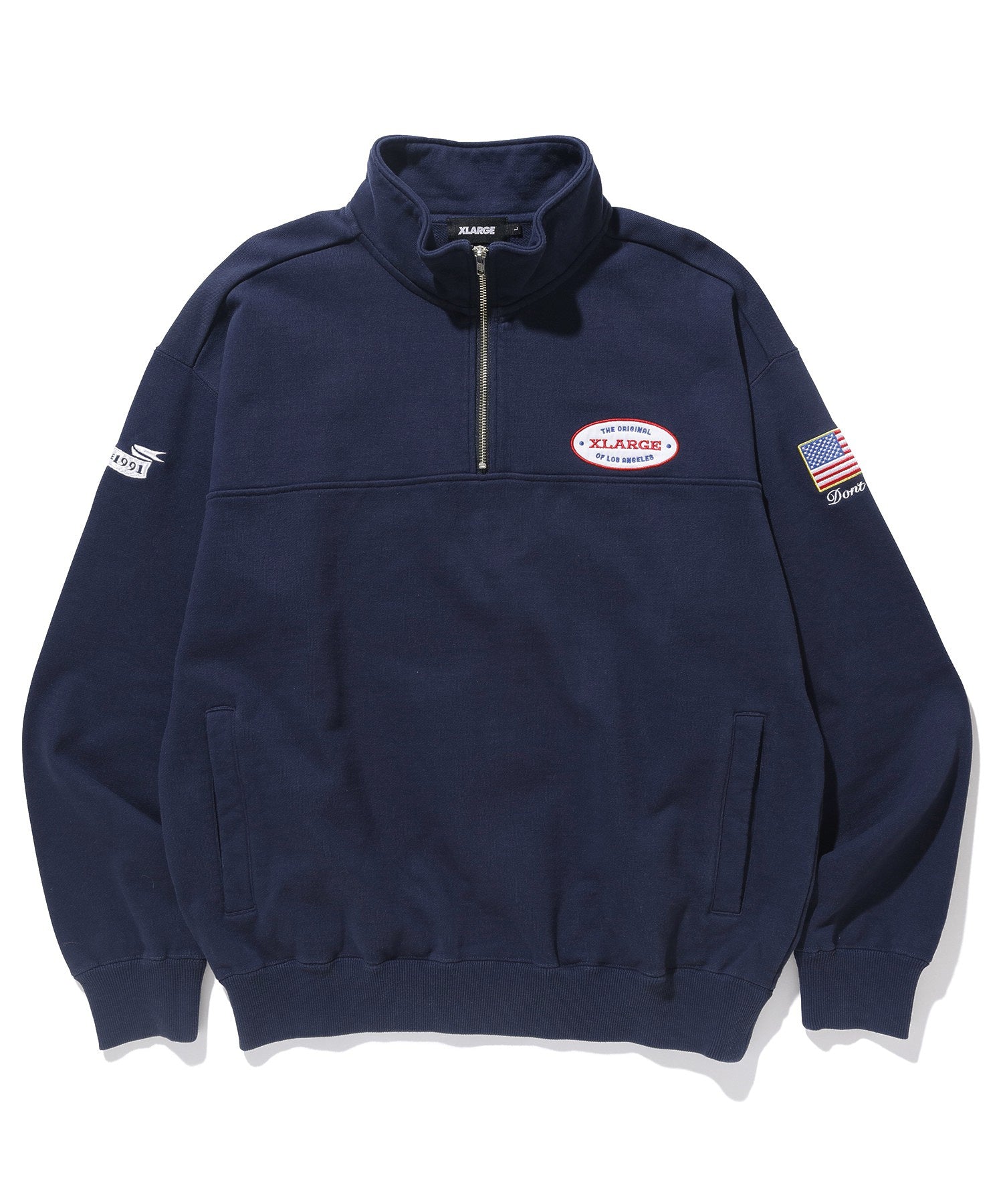 CLASSIC OVAL LOGO HALF ZIP SWEAT