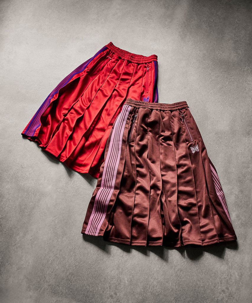 NEEDLES/PLEATED TRACK SKIRT - POLY SMOOTH – calif（カリフ）公式サイト