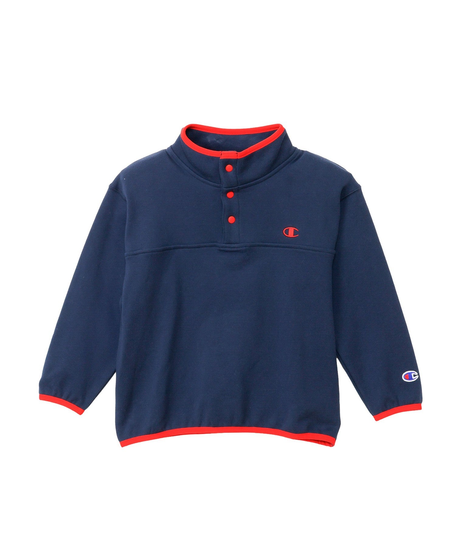 【Champion® KIDS】HALF SNAP SWEATSHIRT