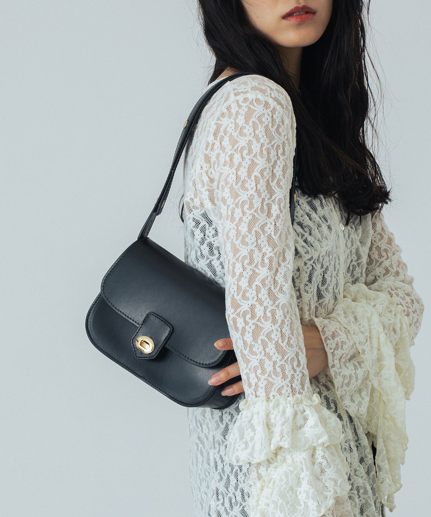 MILLELA FIRENZE/SMOOTH LEATHER SHOULDER BAG