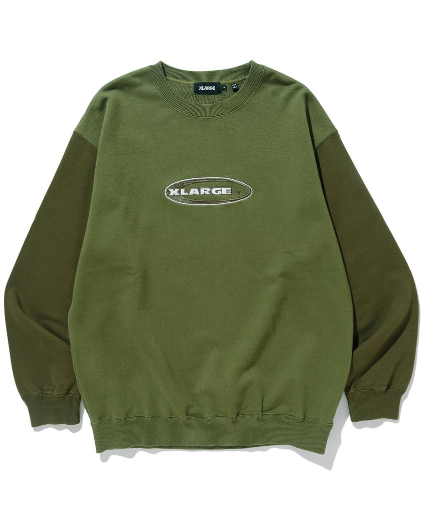 すぐ届く☆XLARGE スウェットシャツ クルーネック 長袖 ロゴ XLARGE エクストララージ メンズ スタンダードロゴ クルーネック