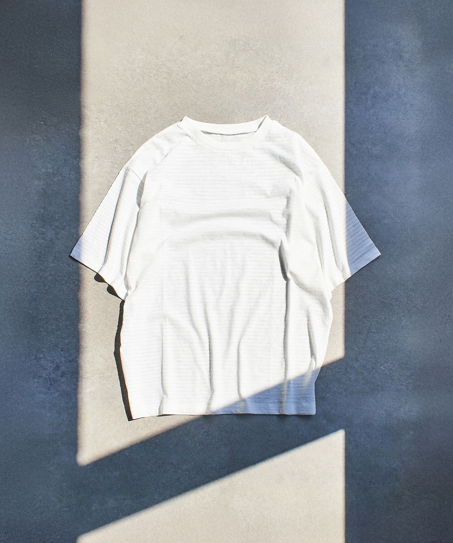 SHEER STRIPE S/S TOP