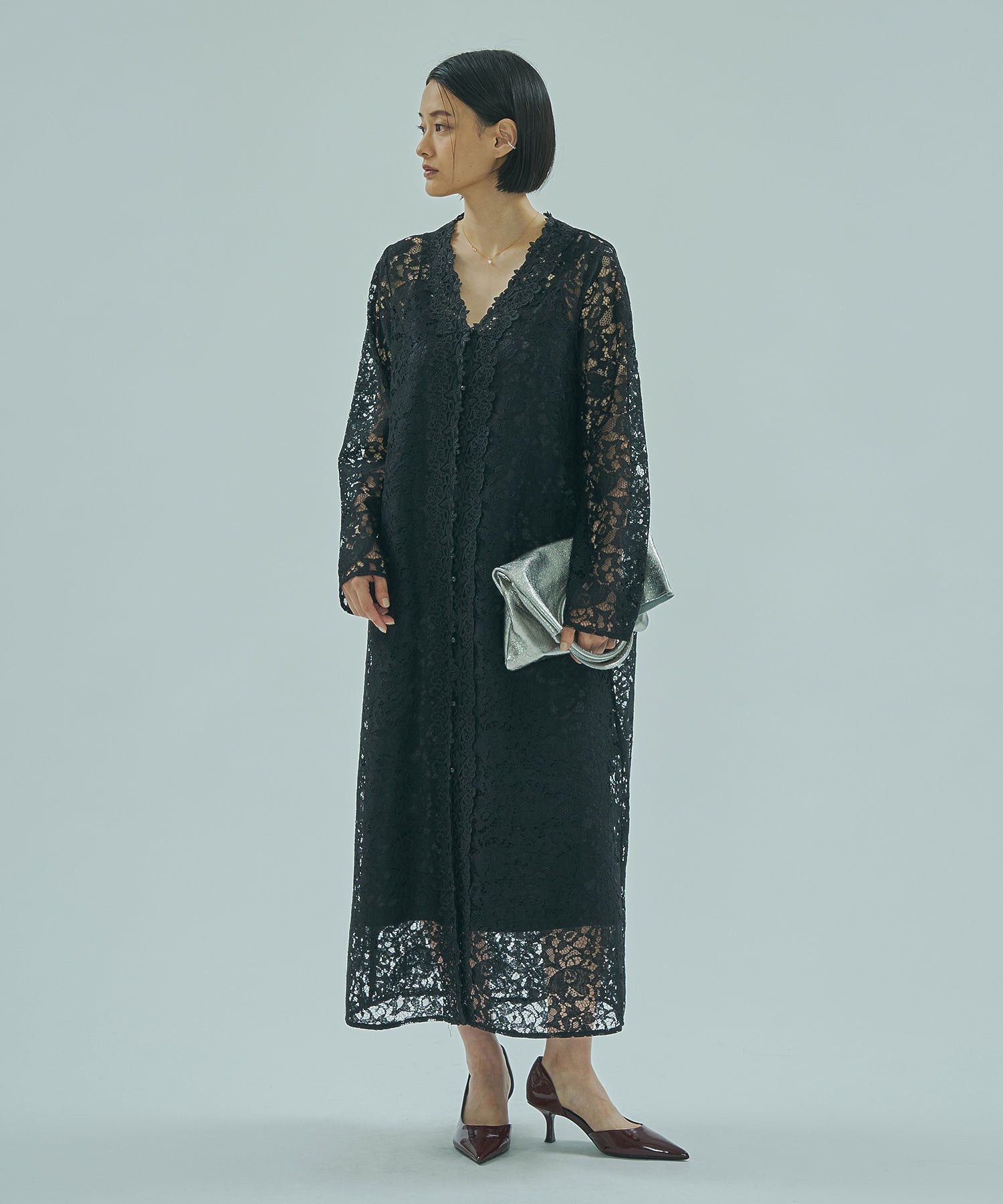 LACE GOWN DRESS