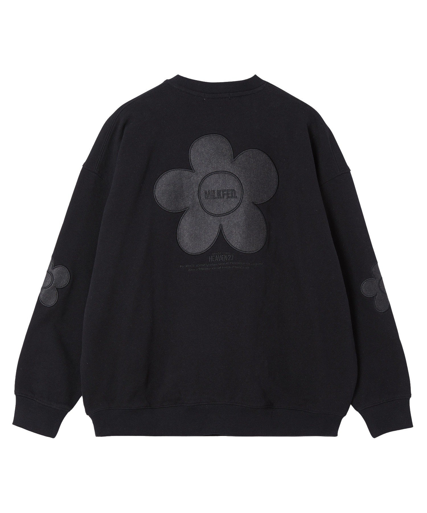 FLOWER ELBOW PATCH SWEAT TOP
