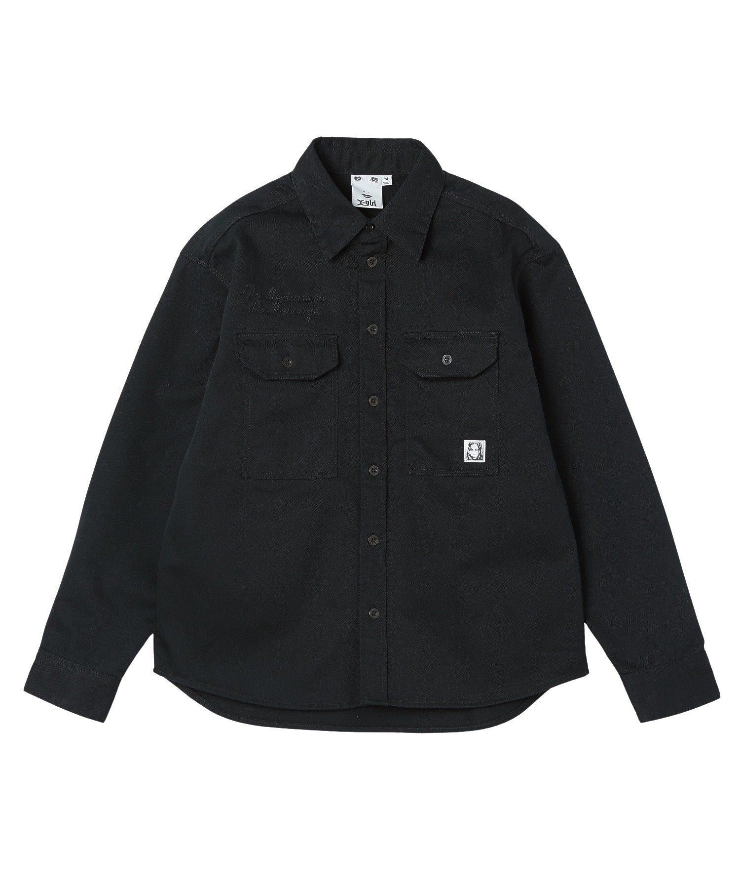 FACE LABEL WORK L/S SHIRT