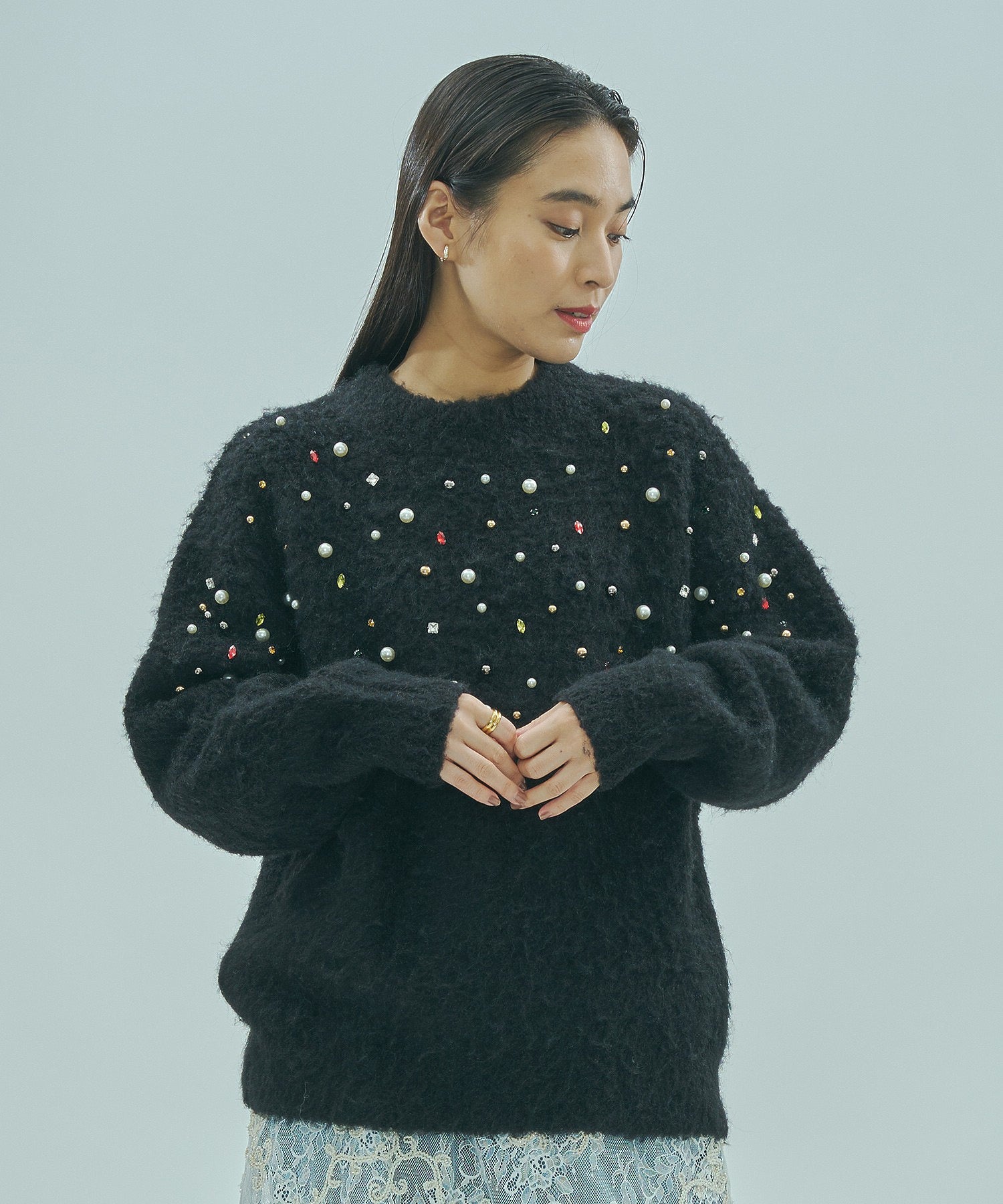 BIJOUX KNIT PULLOVER