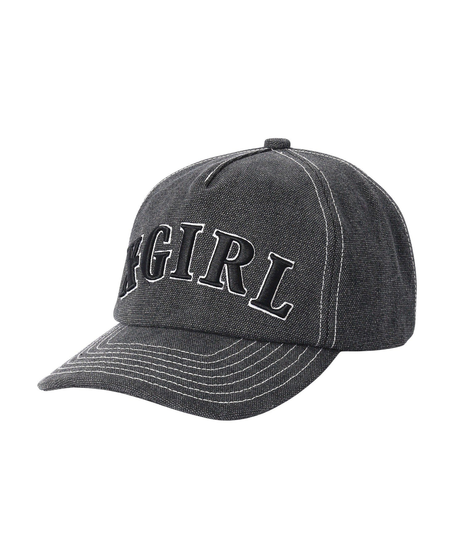 CONTRAST STITCH 5PANEL CAP