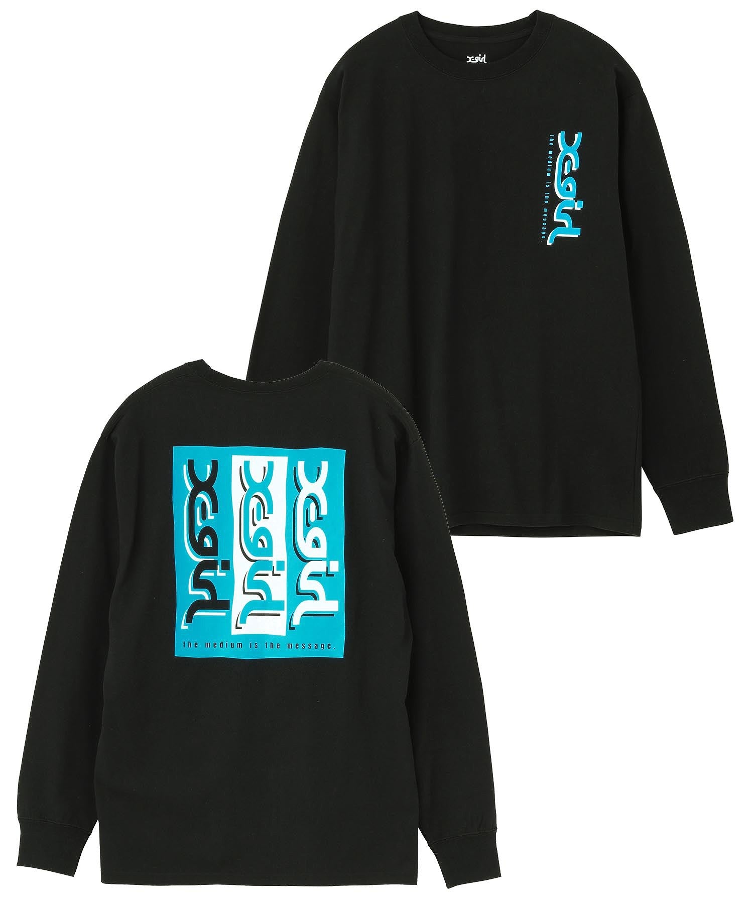 TRIPLE MILLS LOGO L/S TEE X-girl