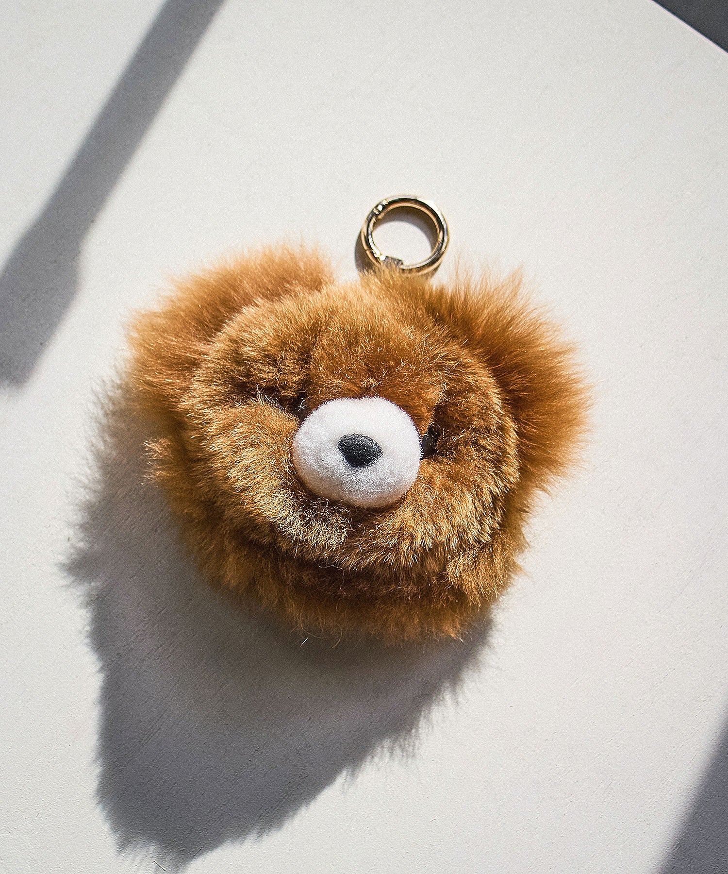 COSY/MEDIUM BEAR HEAD BABY ALPACA KEY RING