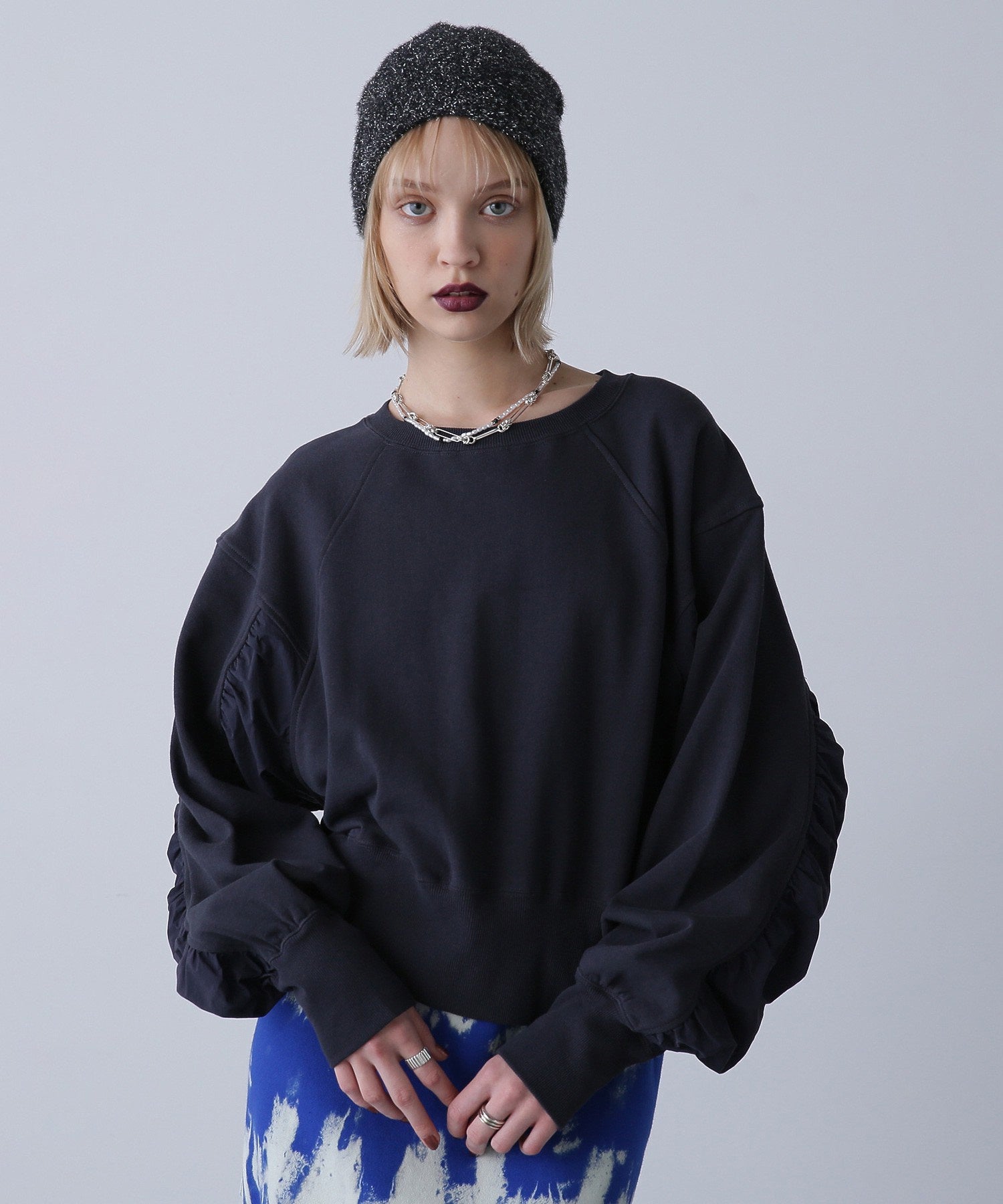 ナイロンドッキングスウェット