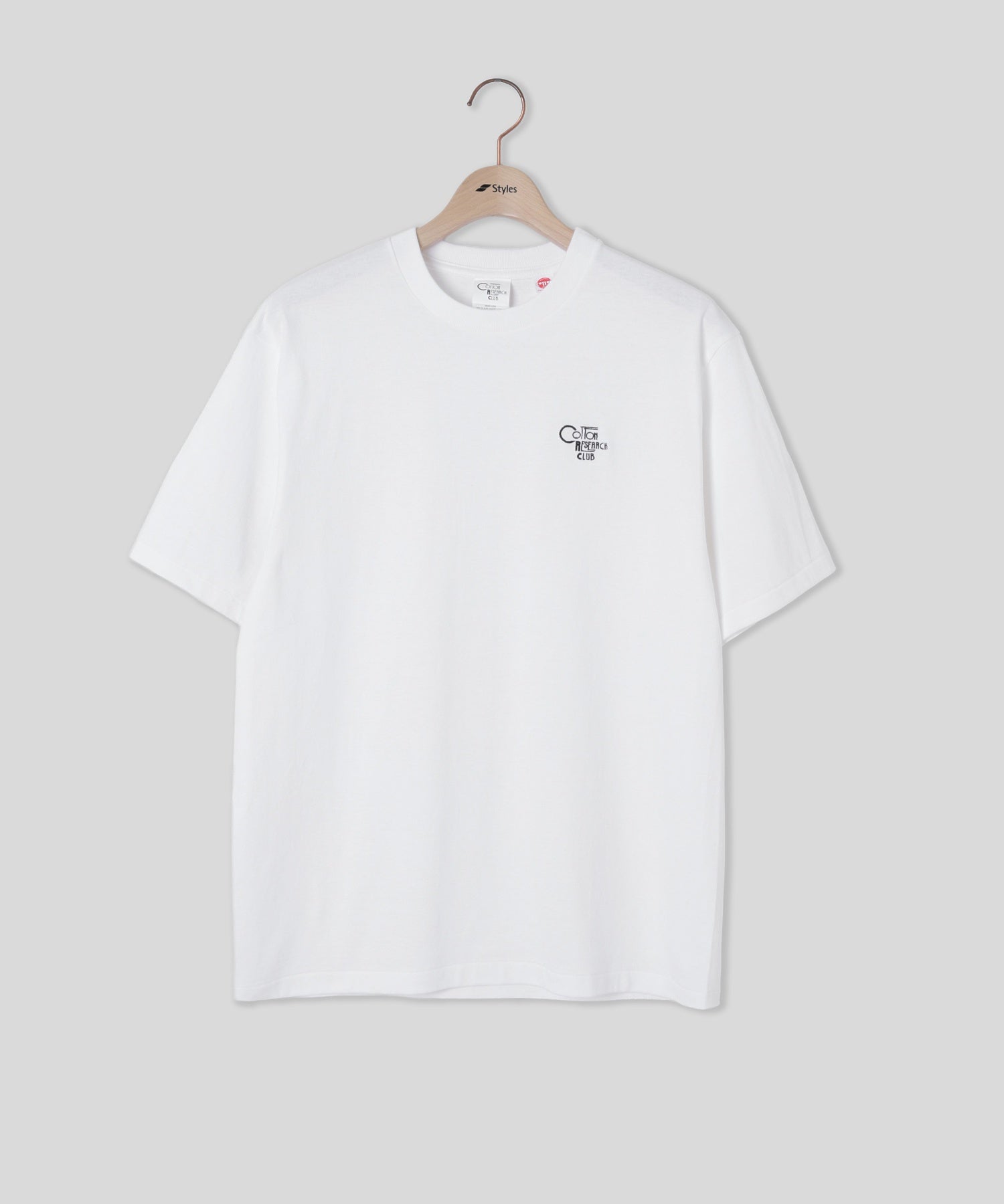 【別注】Styles CRC/コットンリサーチクラブ/EX S/S TUBULAR T-SHIRT JPC-001 WHT