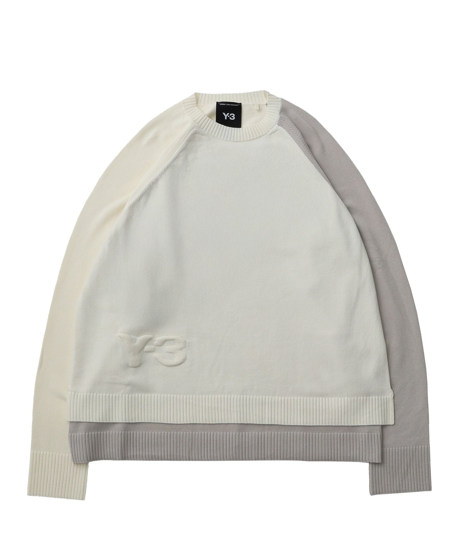 Y-3/ワイスリー/LOGO KNIT CREW KB4642