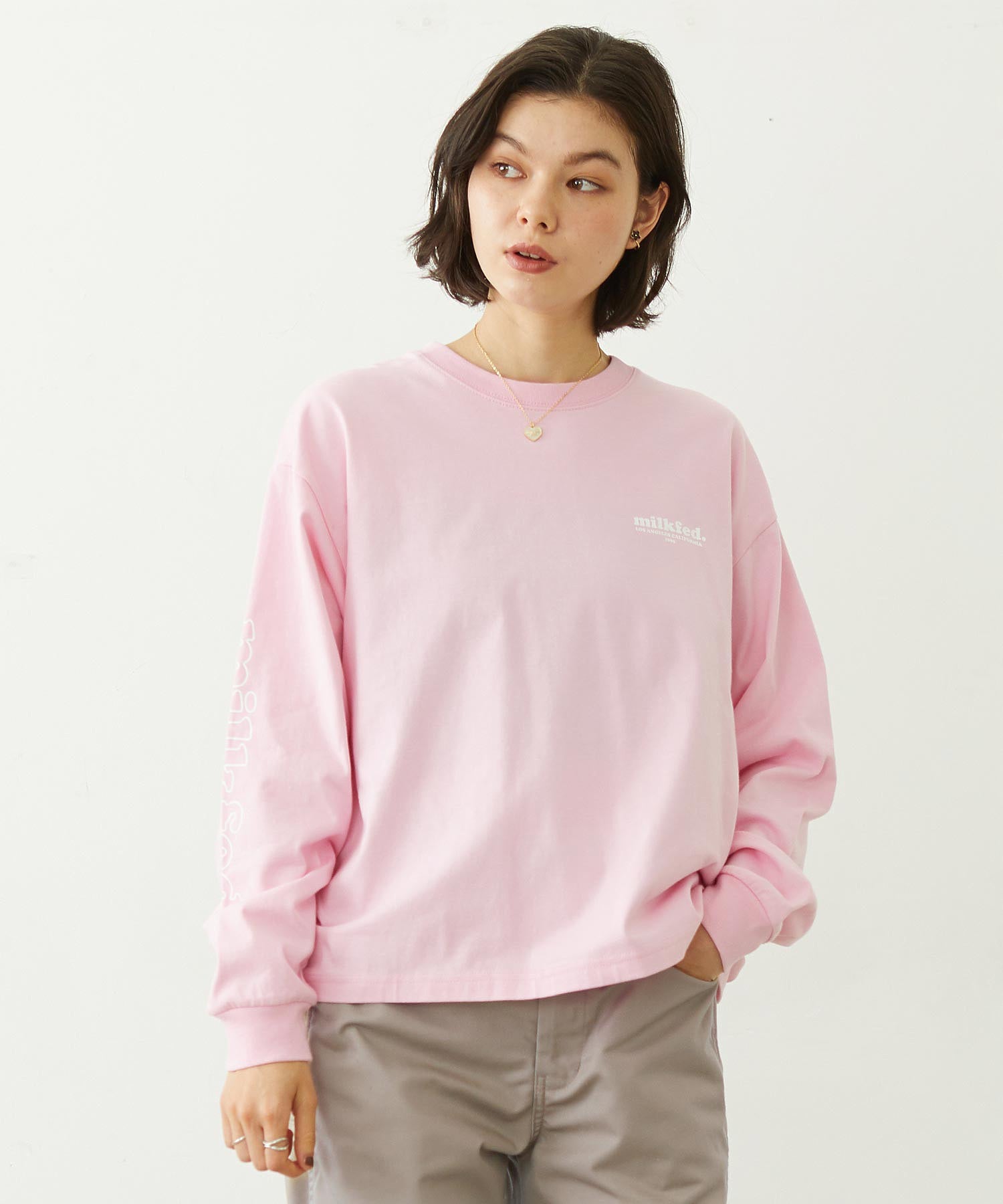 MILKFED. COOPER LOGO L/S TEE