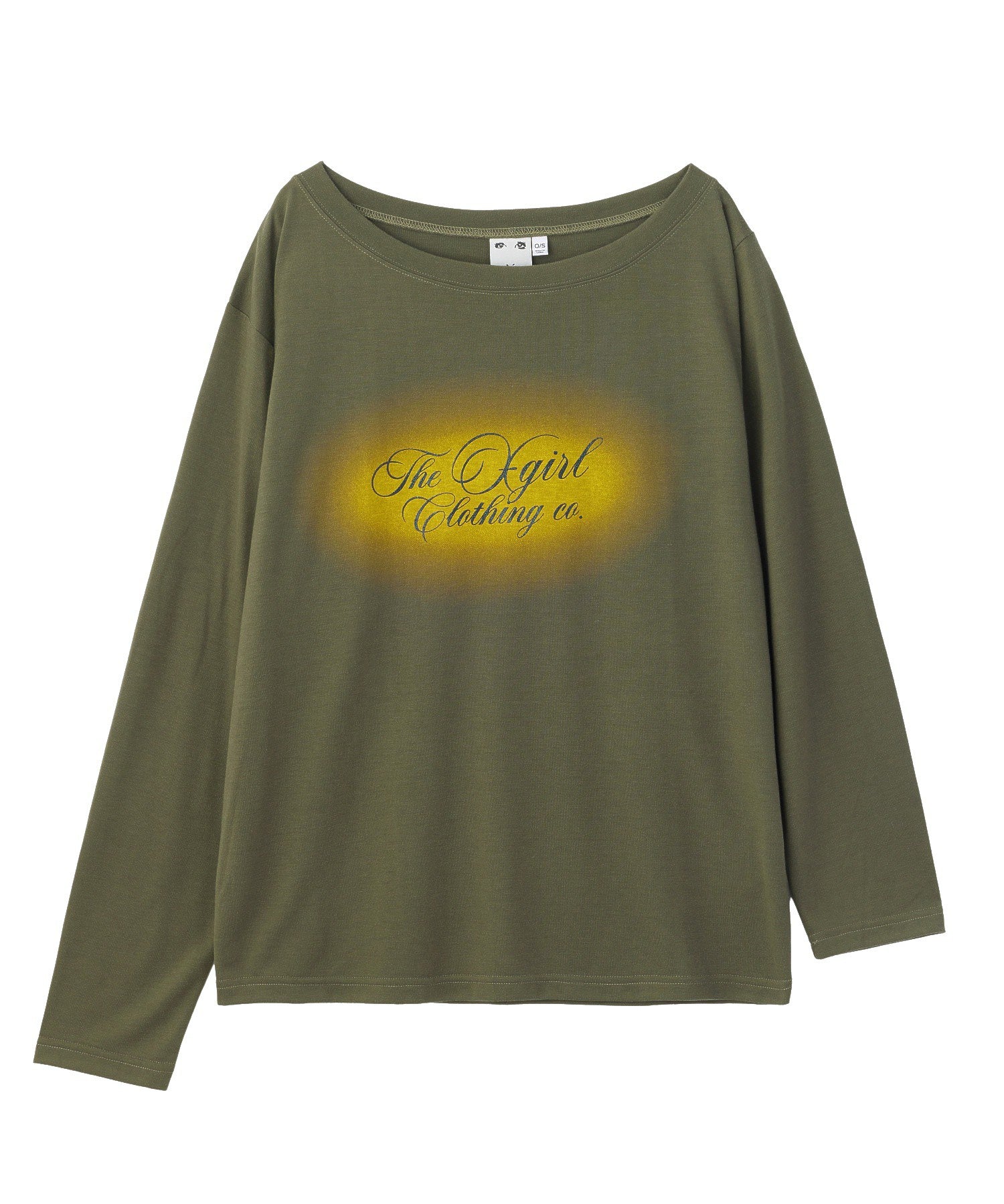 SCRIPT LOGO ONE SHOULDER L/S TEE