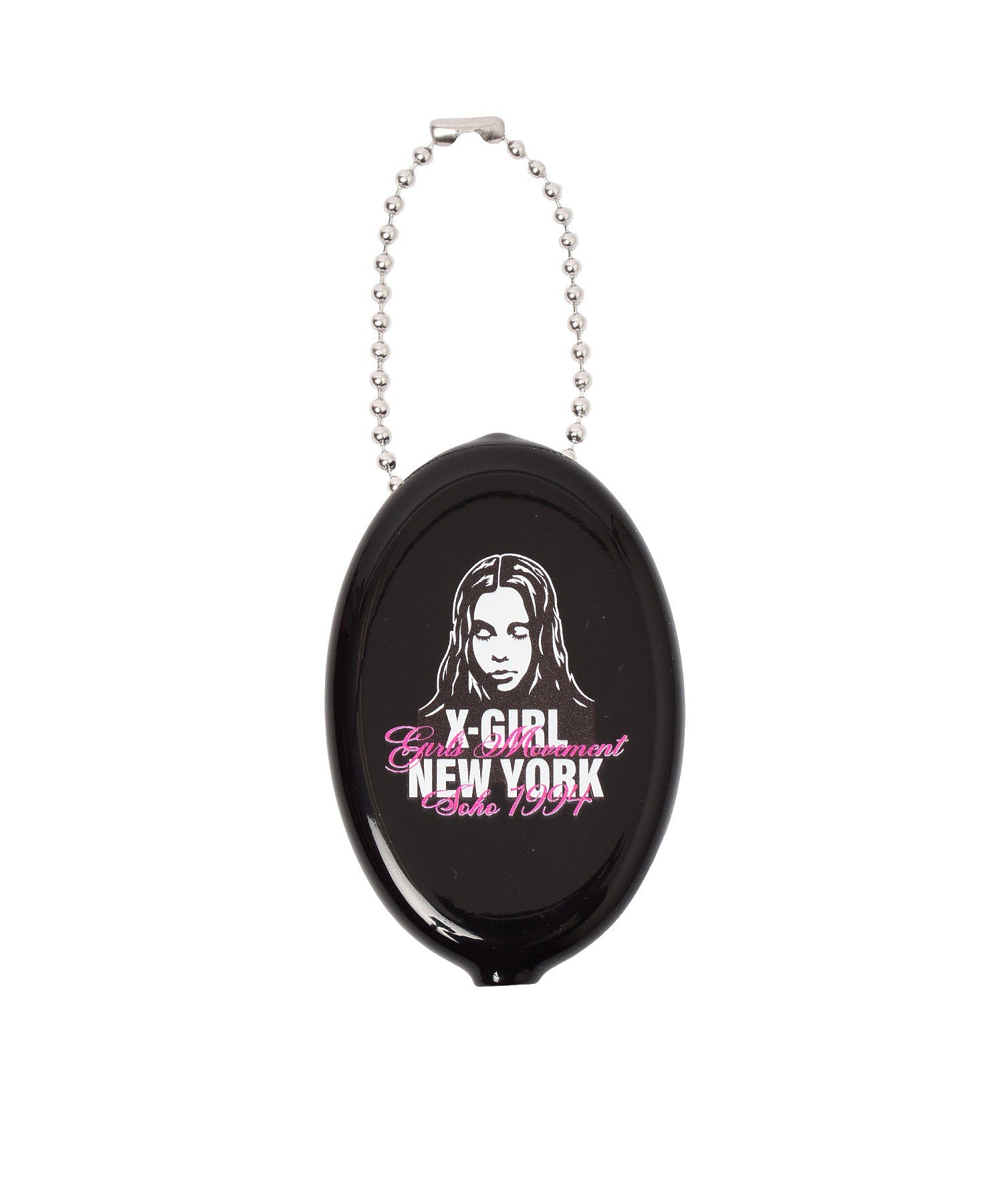 FACE AND SCRIPT MIX LOGO RUBBER COIN CASE