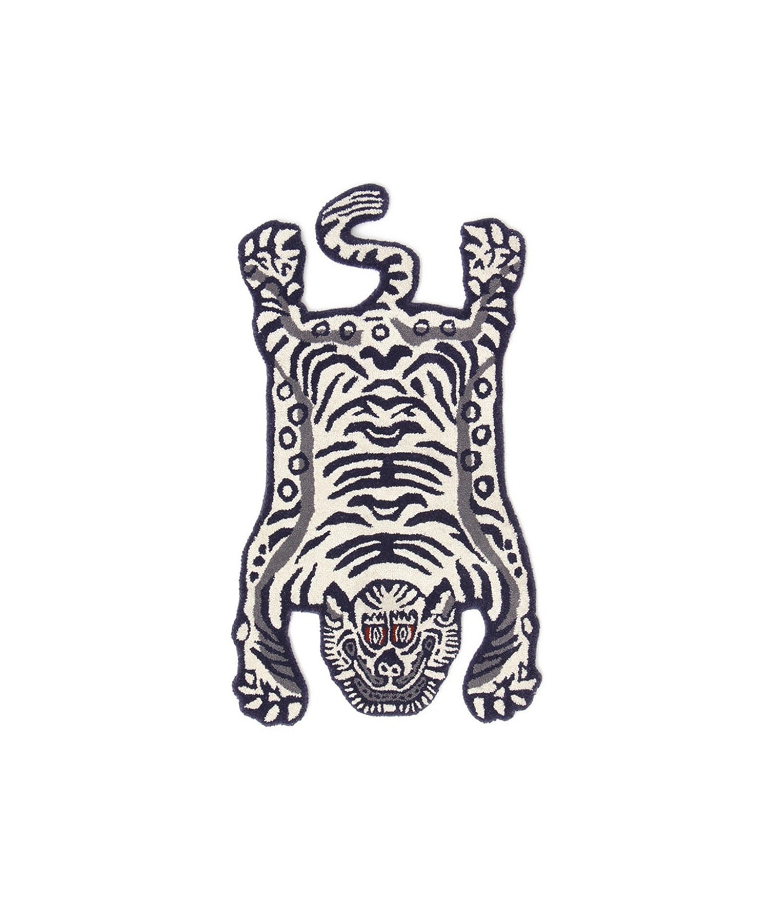 DTL Tibetan Tiger Rug White S