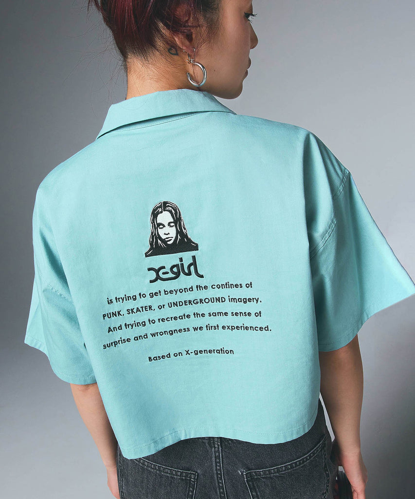 FACE OPEN COLLAR CROPPED SHIRT – calif（カリフ）公式サイト