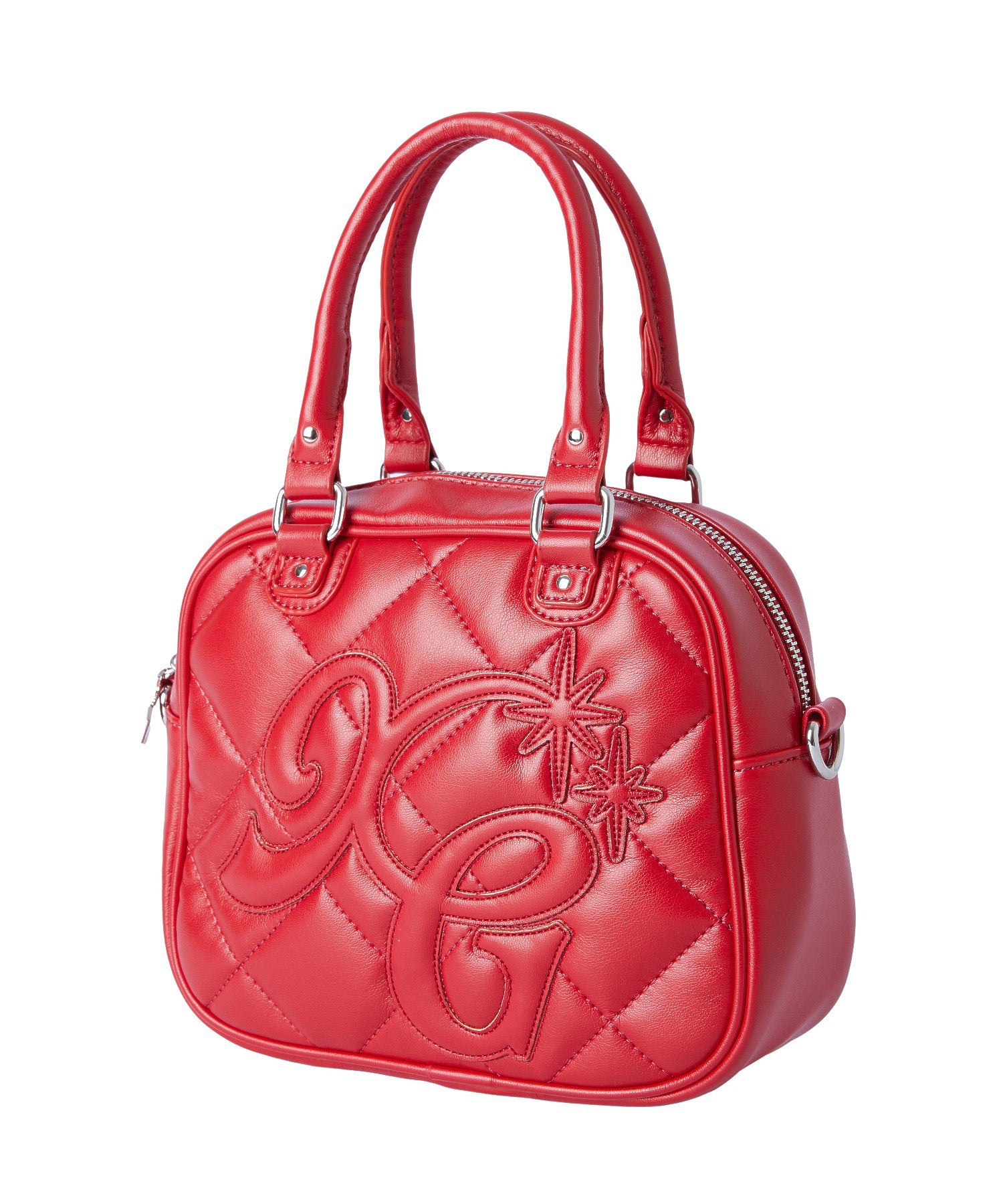 XG LOGO QUILTED BOSTON BAG