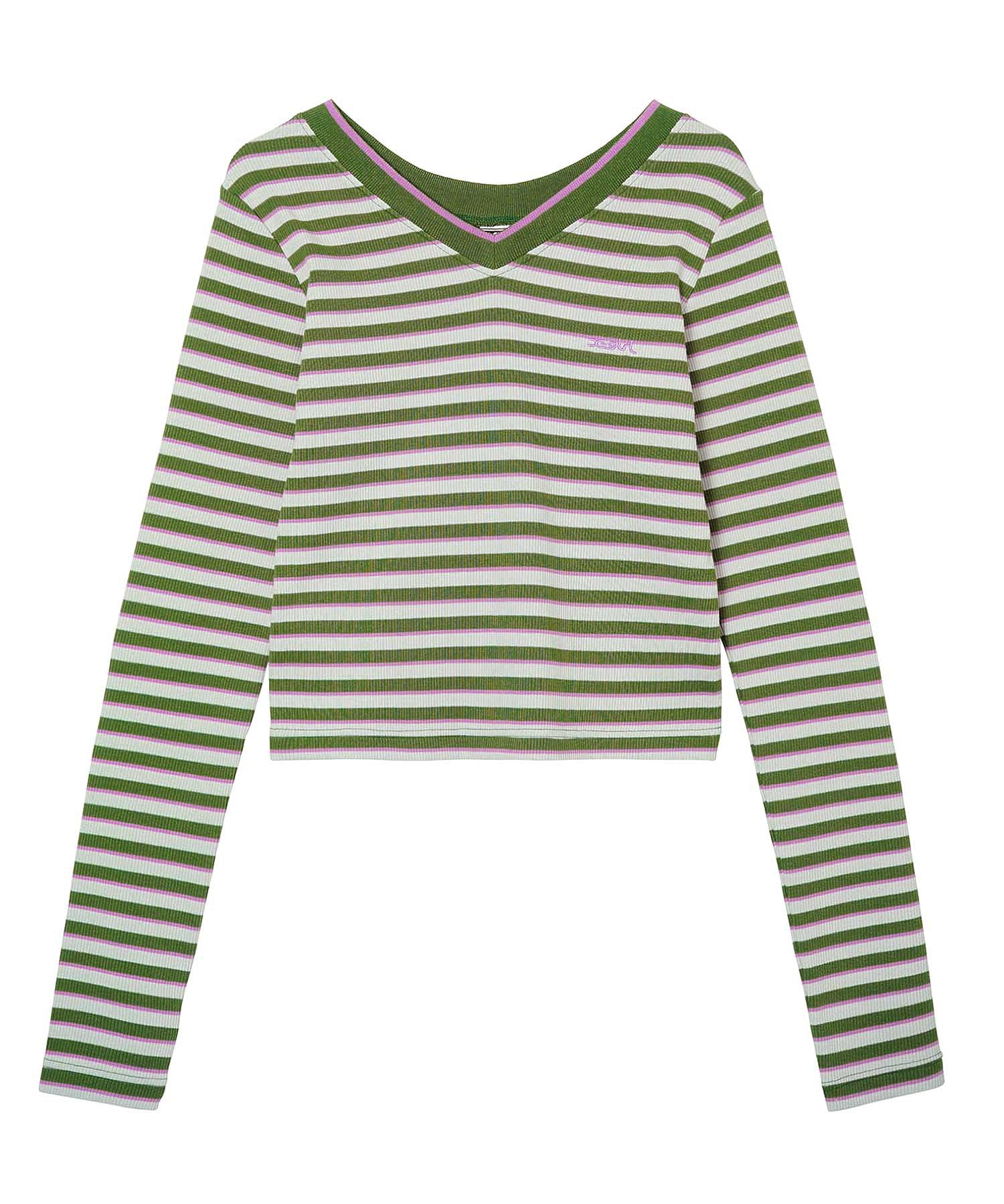 MULTI STRIPE COMPACT TOP X-girl