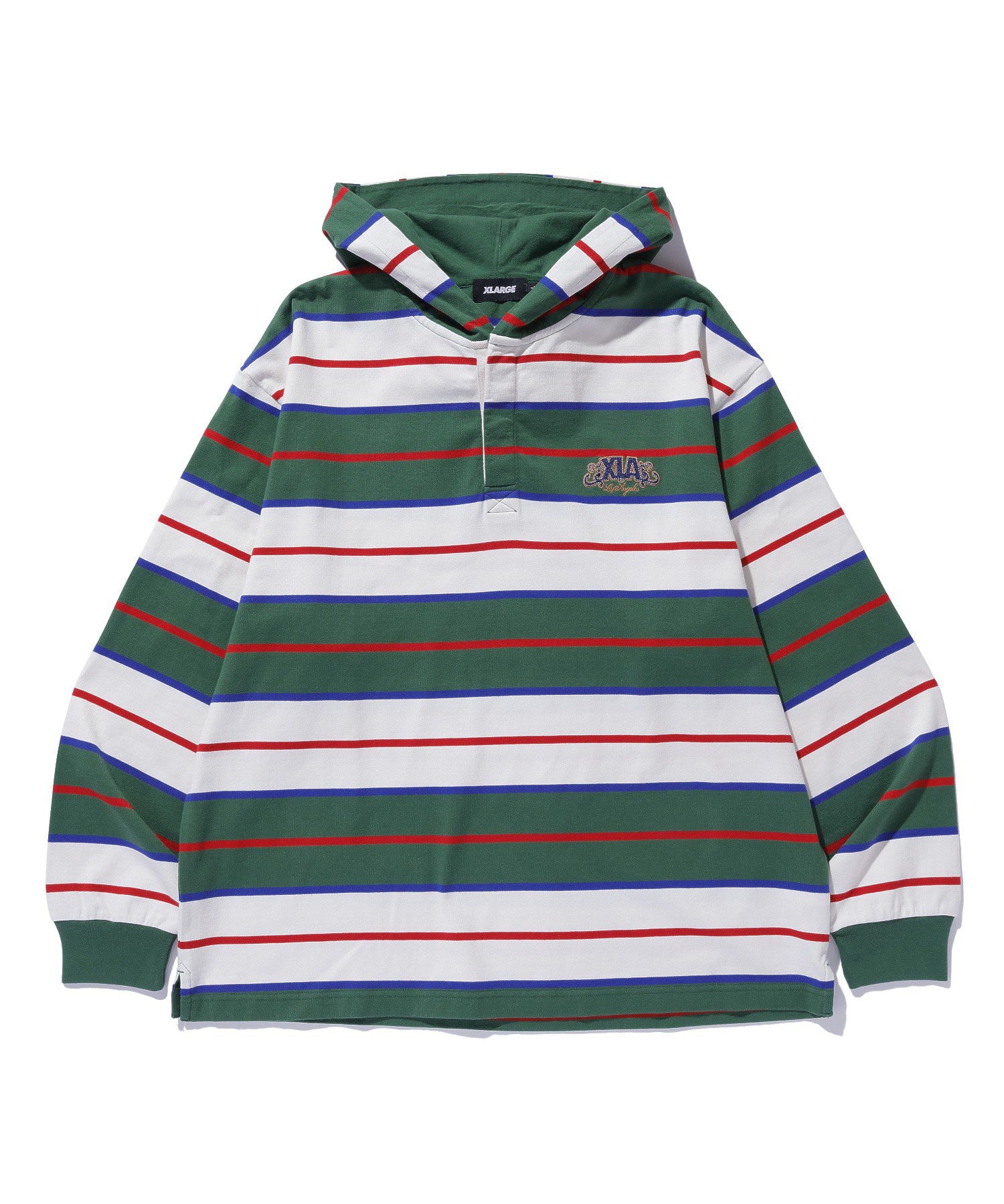 STRIPE HOODED L/S SHIRT