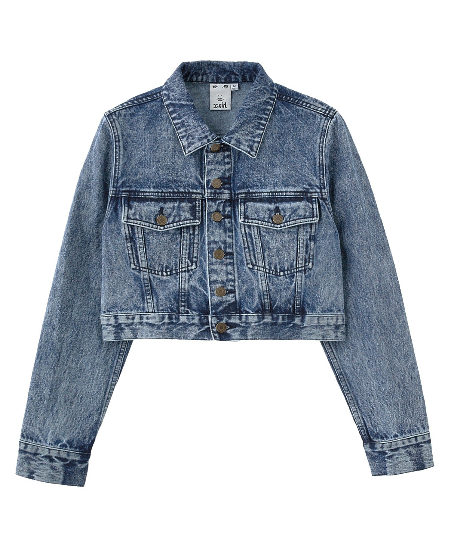 EMBOSSED DENIM JACKET