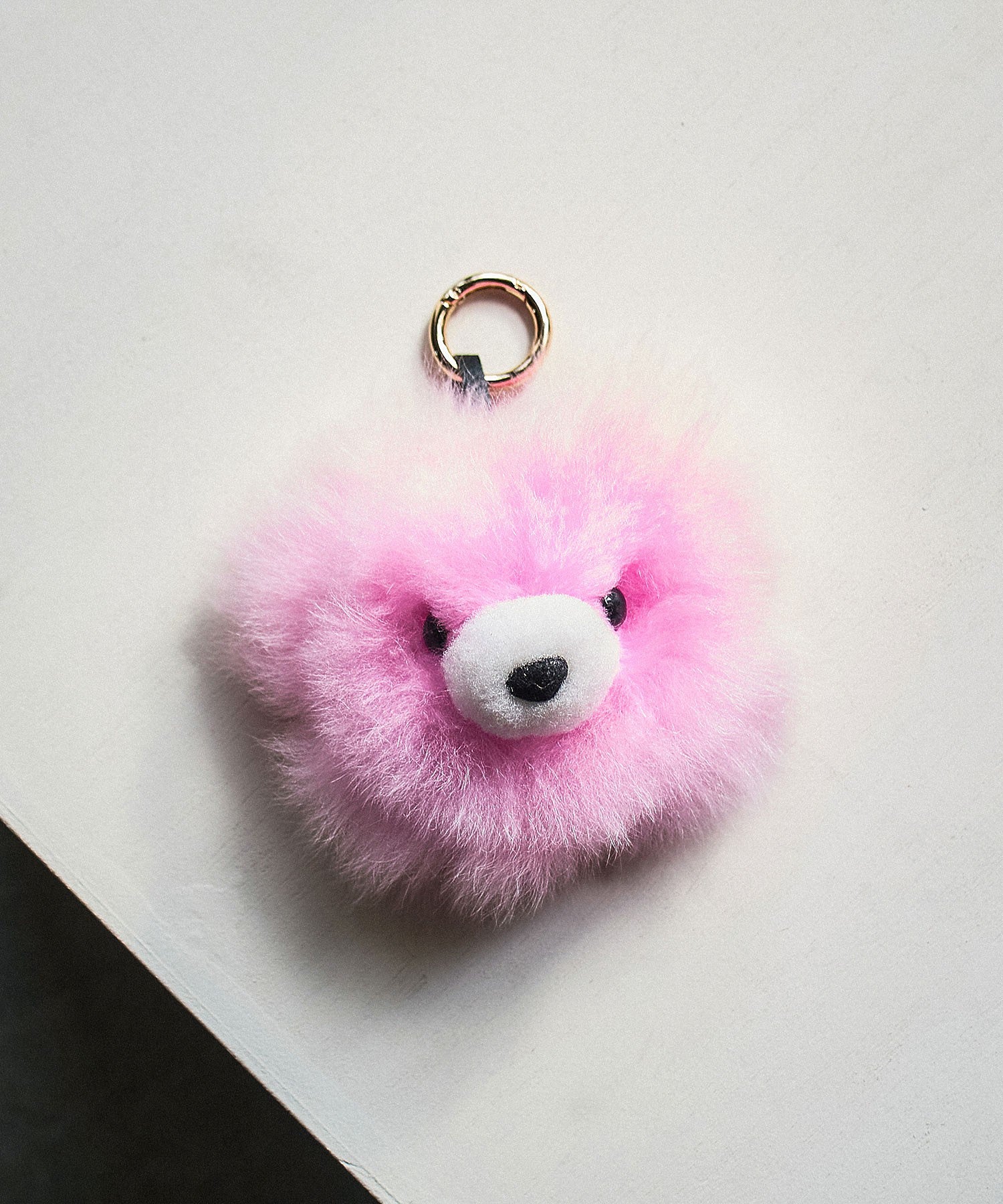 COSY/MEDIUM BEAR HEAD BABY ALPACA KEY RING